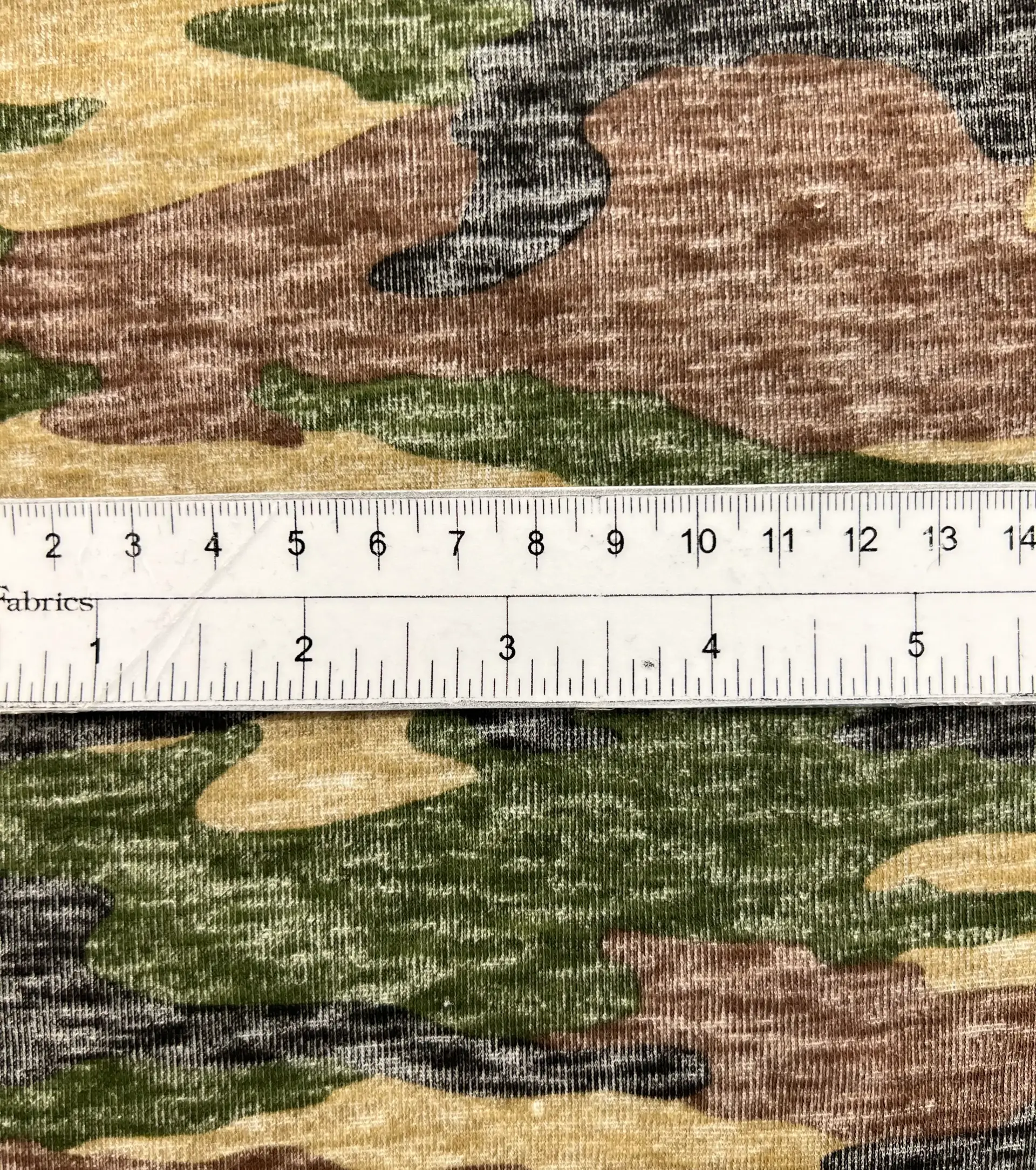 Printed Cotton Knit of Camouflage
