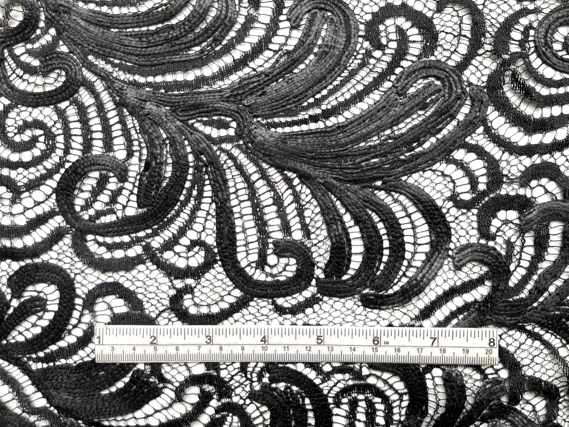 Embroidered Chantilly Lace Made in France Nior