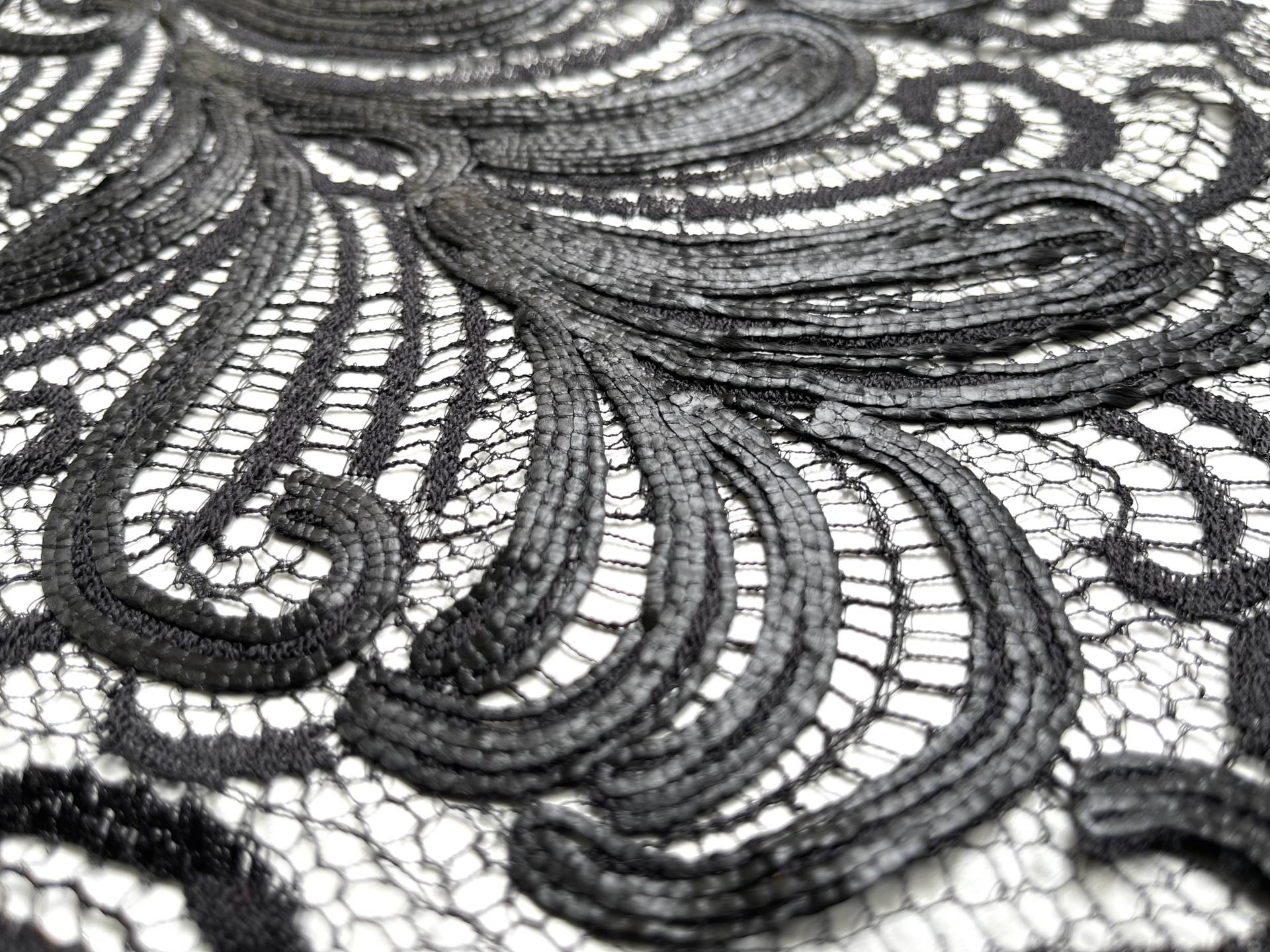 Embroidered Chantilly Lace Made in France Nior