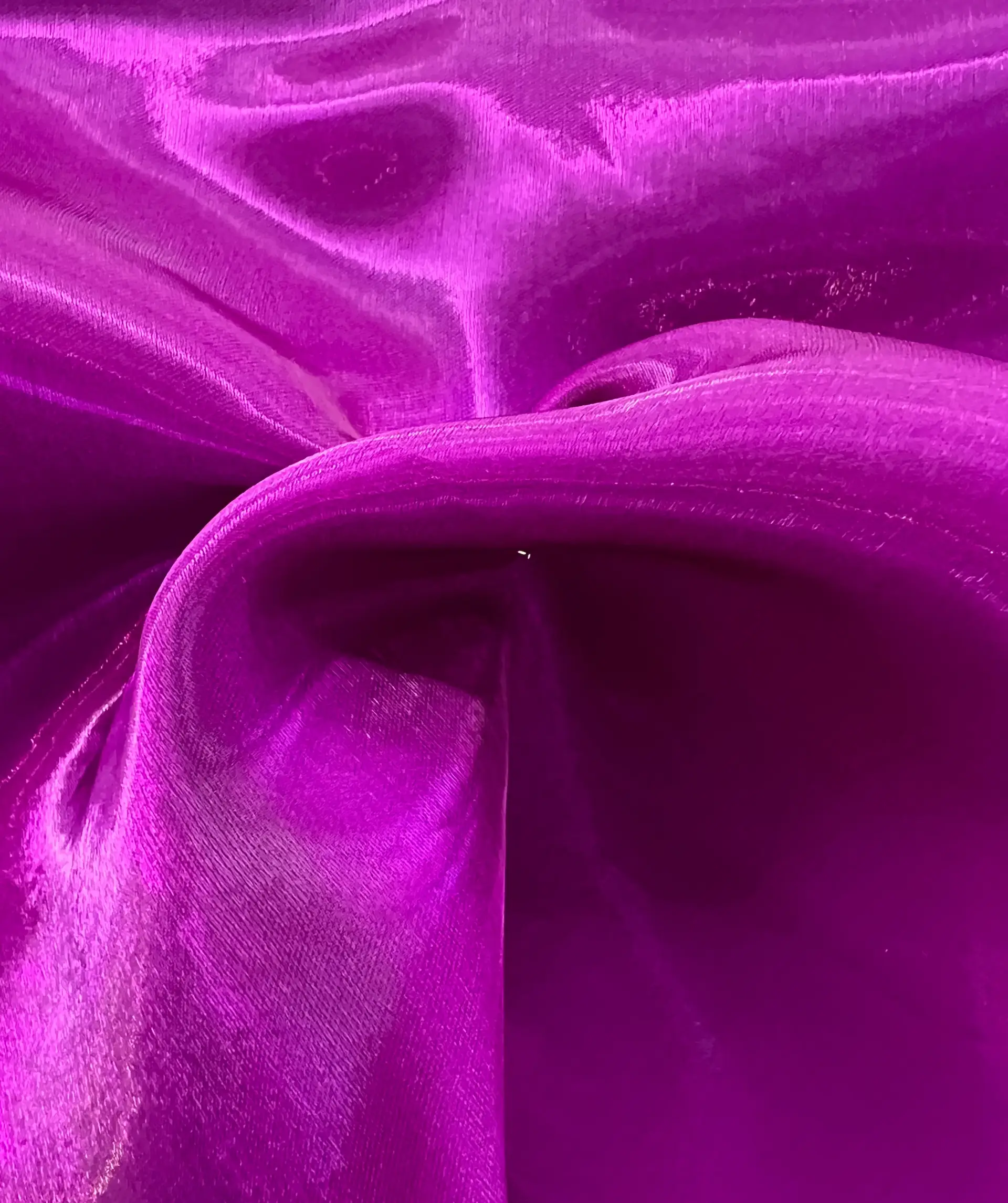 Polyester Liquid Satin Organza in Magenta