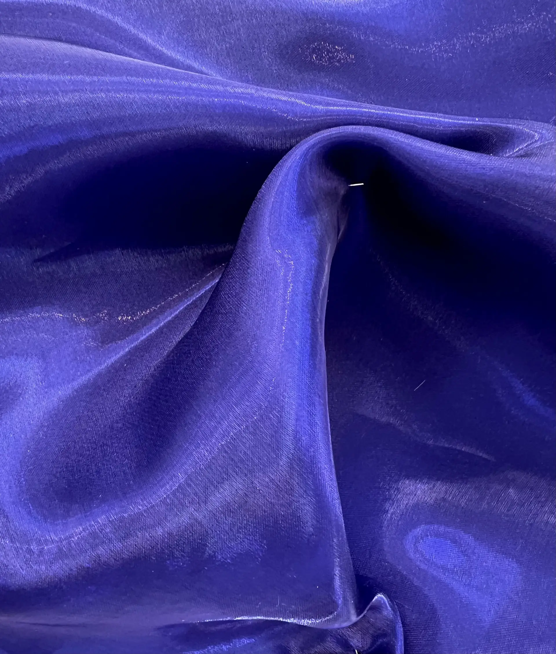 Polyester Liquid Satin Organza in Royal