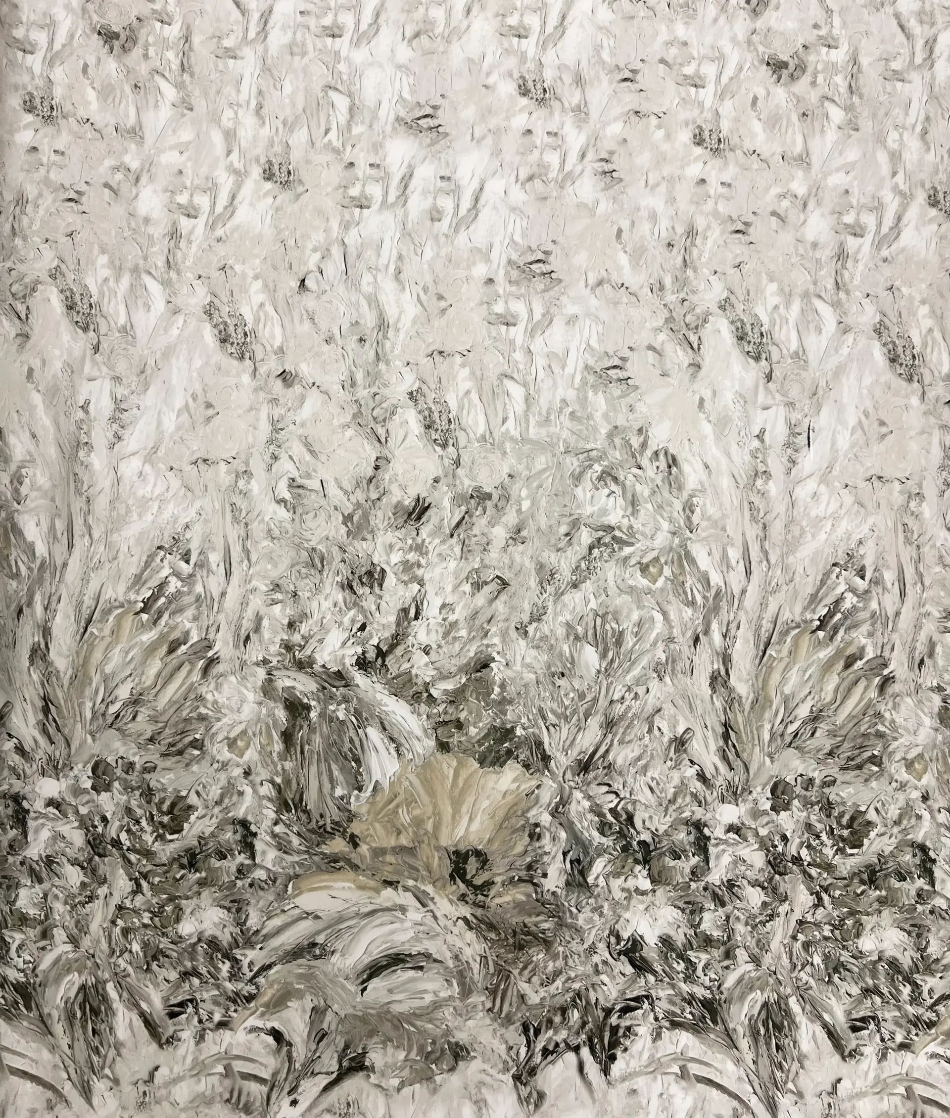 Printed Couture Gazar in Grey & Taupe