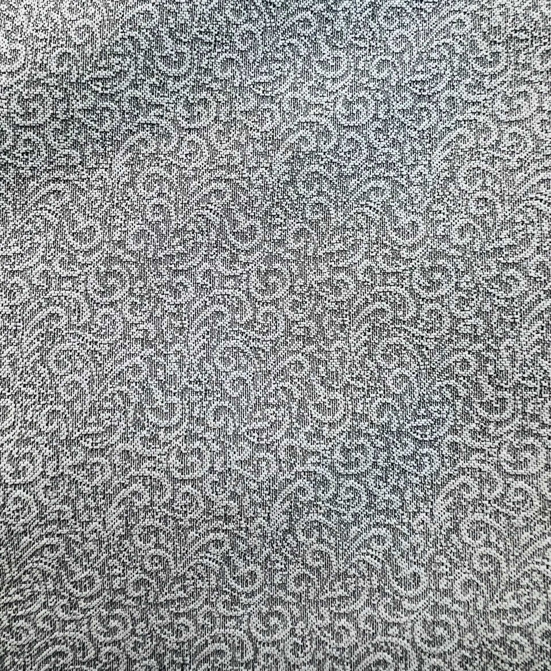 Silk Blend Micro-Floral Jacquard Brocade in Silver Grey