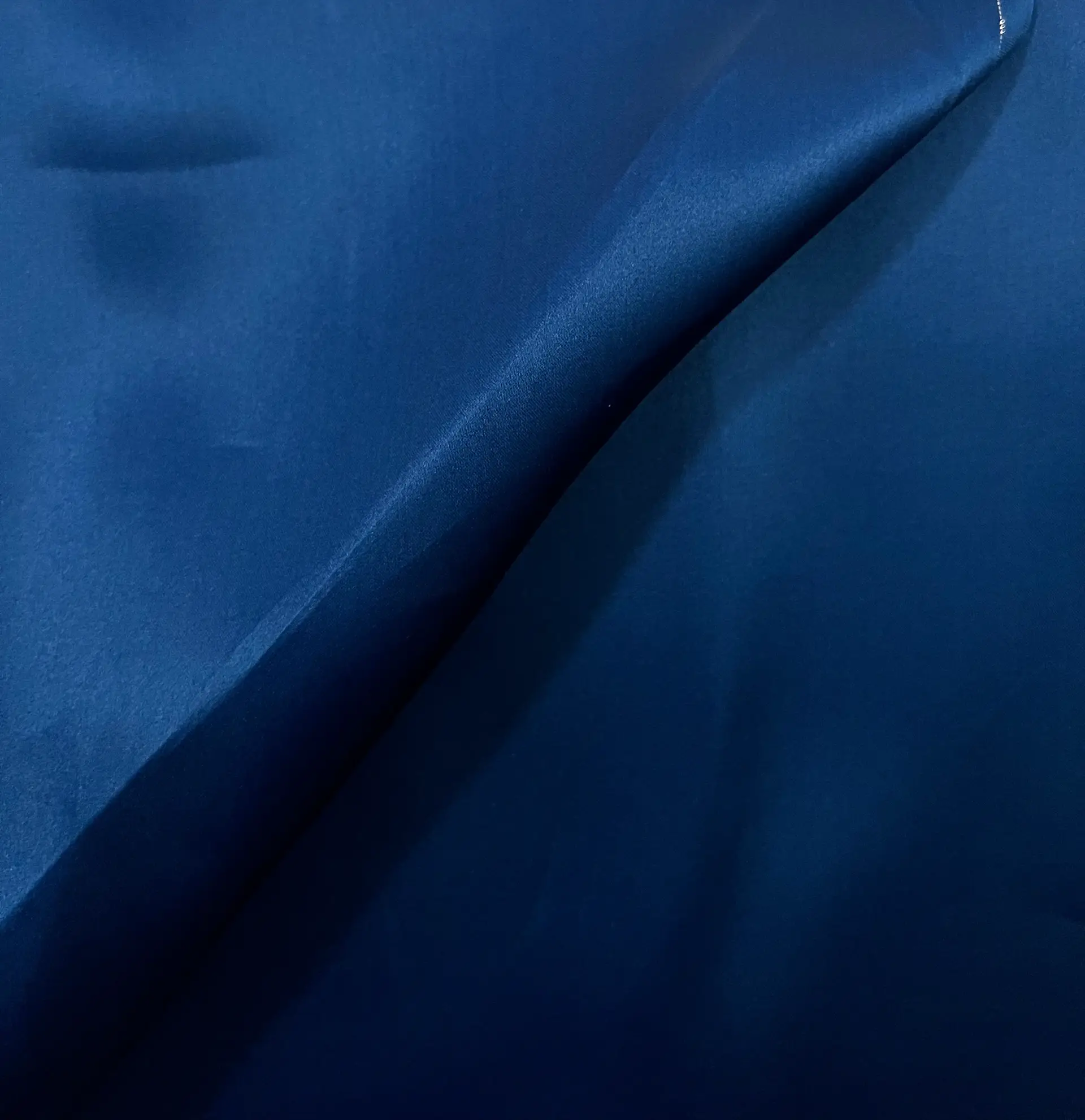 Silk Satin Organza in Royal Navy