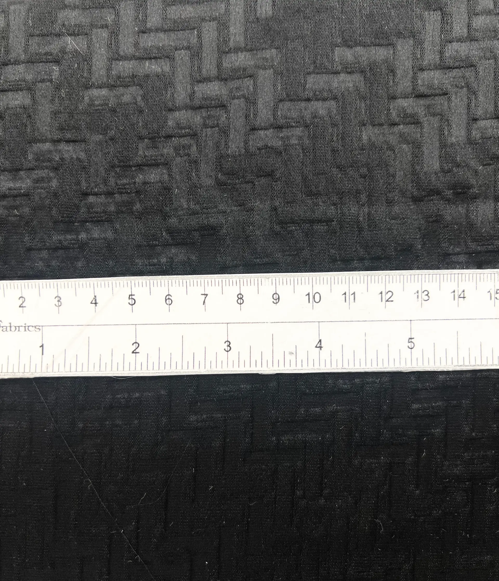 Embossed Triacetate & Polyester Blend Charmeuse in Black 