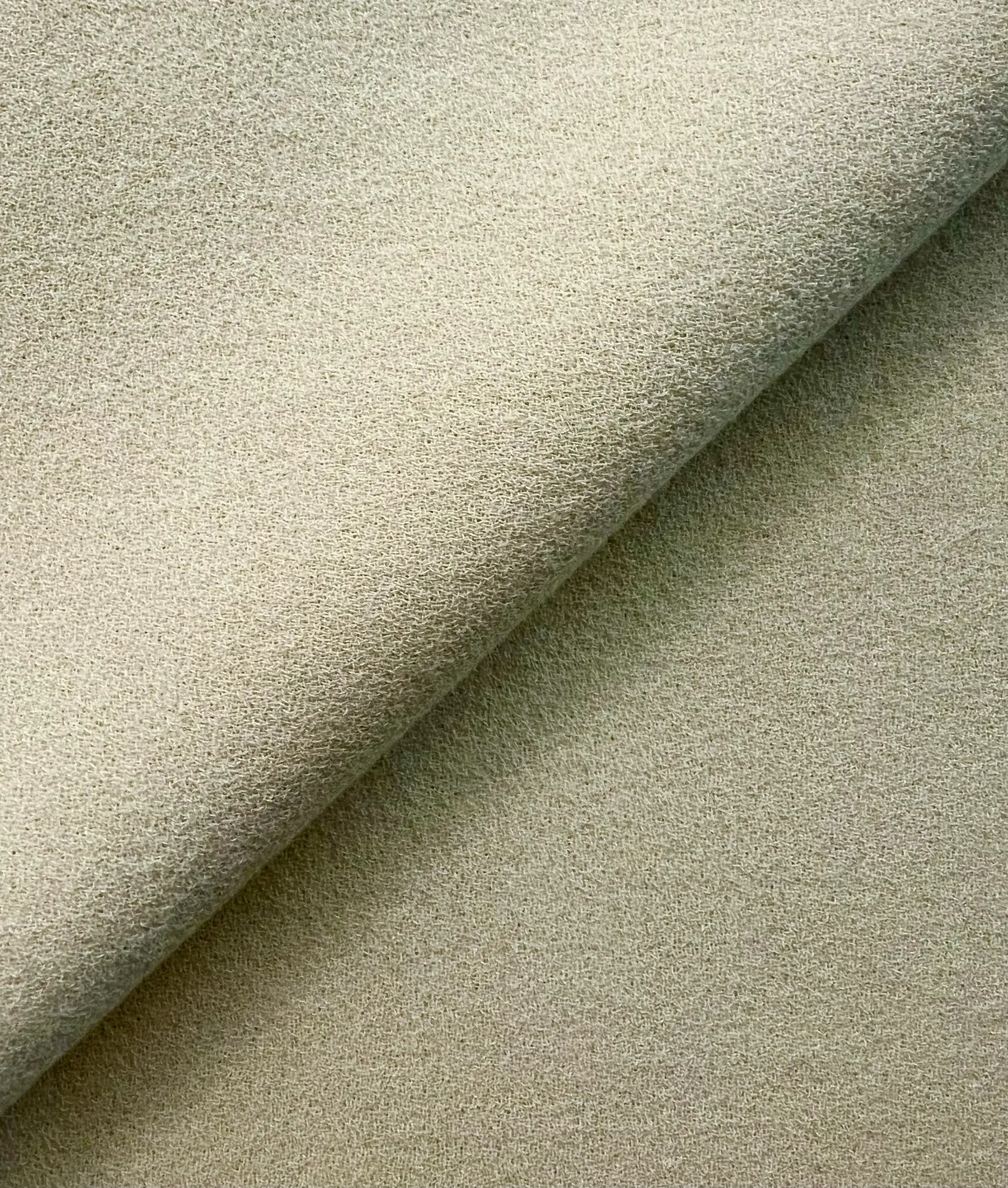 Italian Wool Silk Double Crepe in Ivory