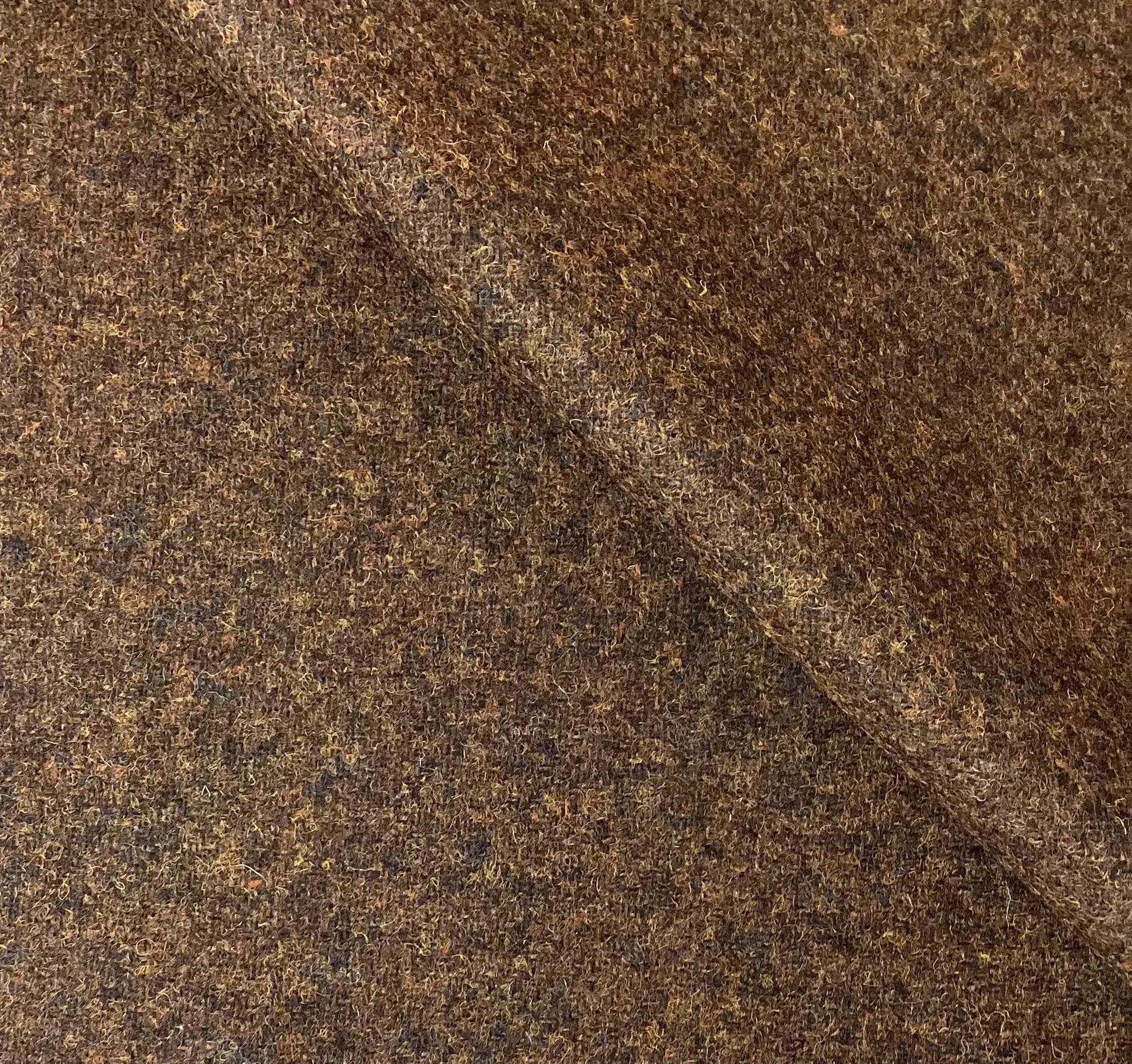 English Wool Tweed in Dark Brown 