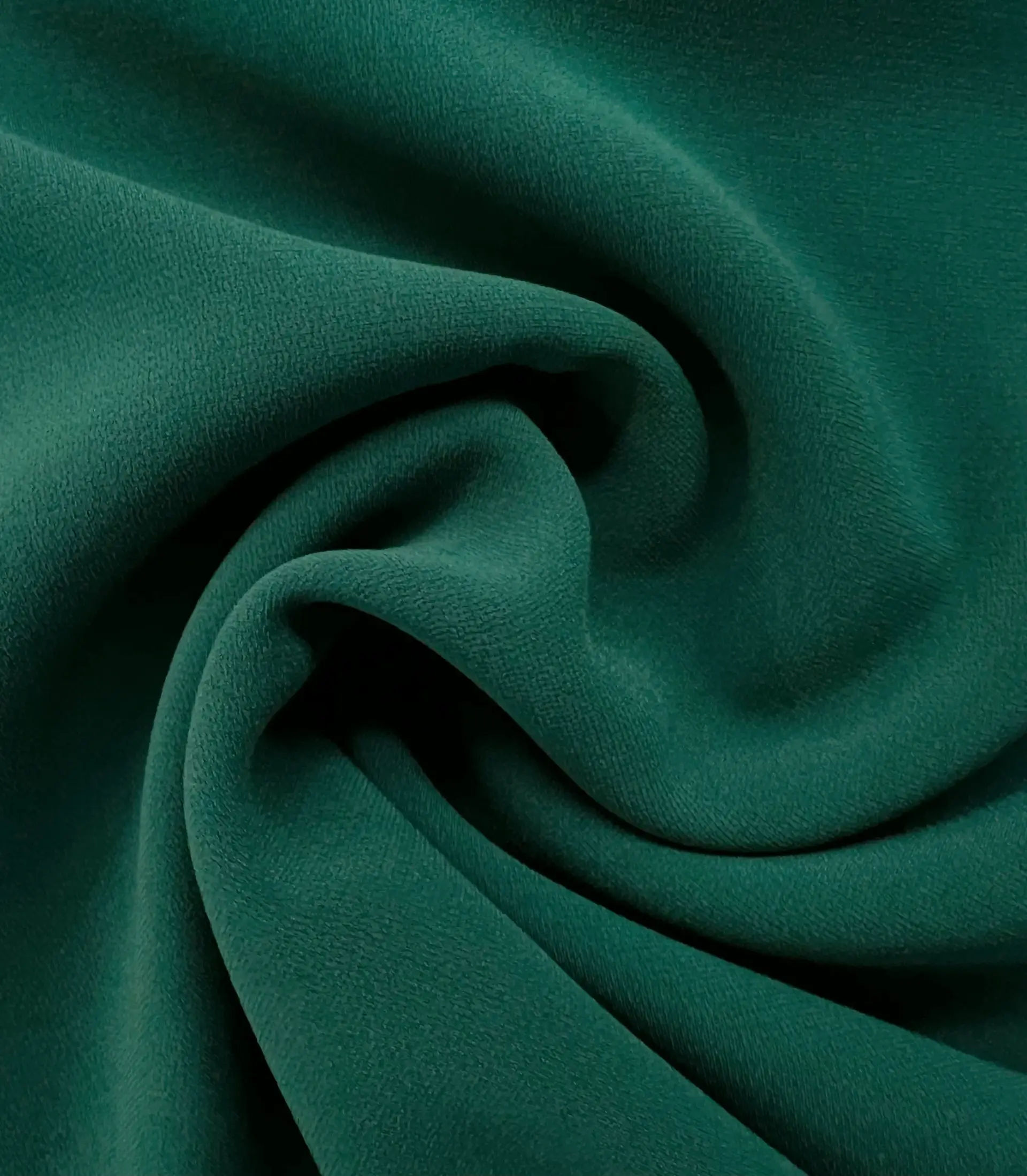 Japanese Triacetate and Polyester Blend Sponge Crepe in Hunter