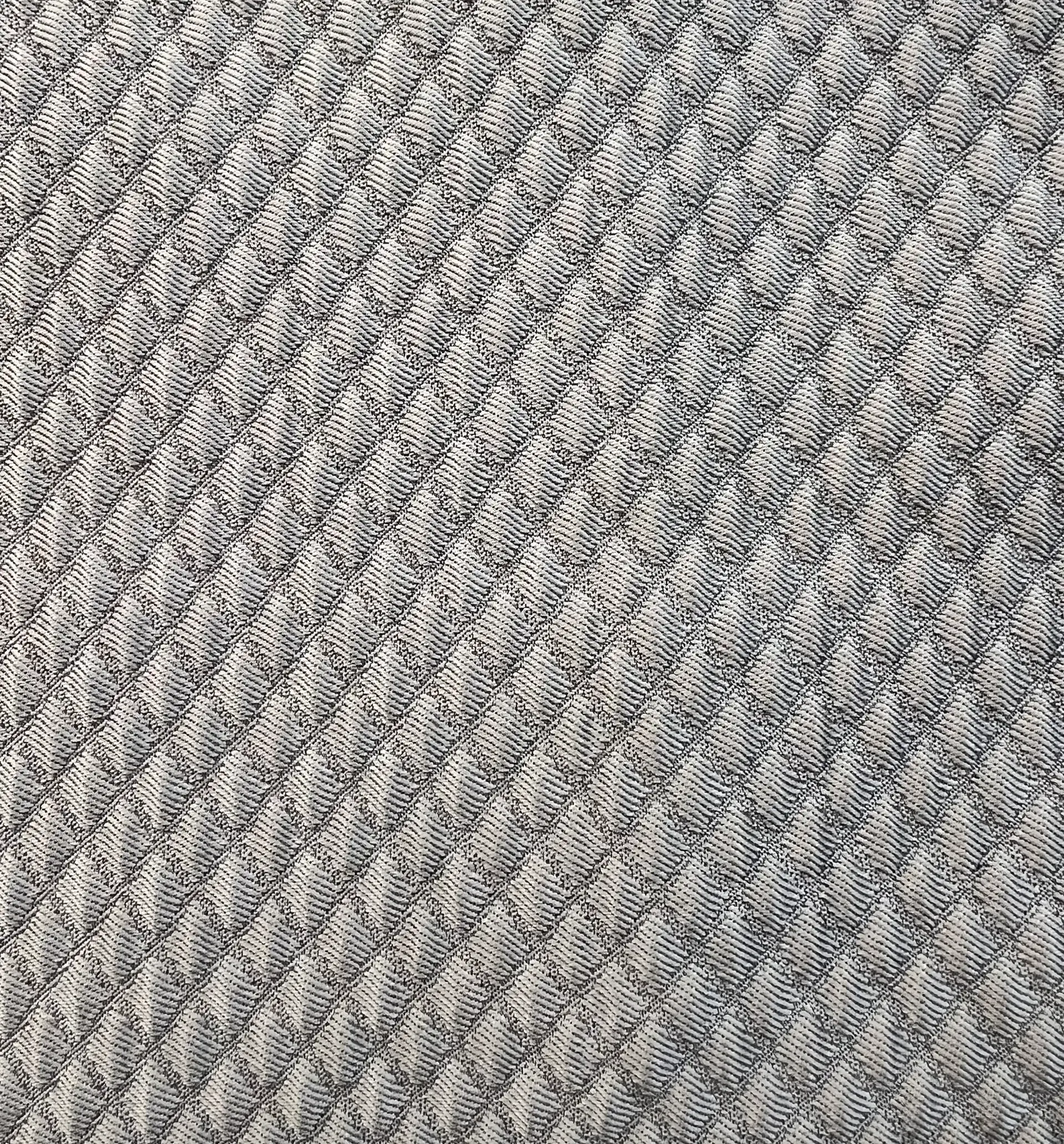 Polyester/Acetate Geometric Brocade in Gray