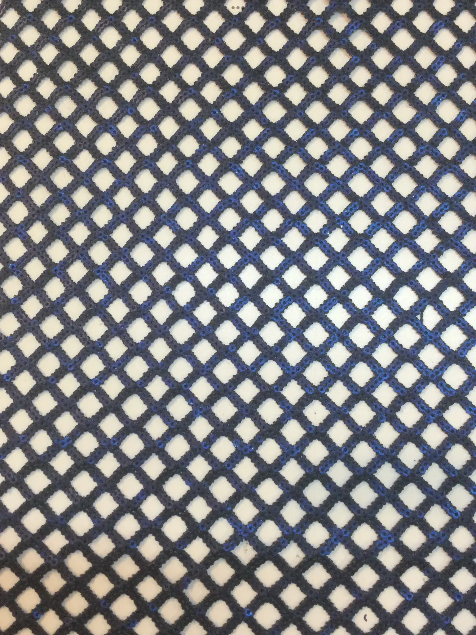 Matte Finish Fishnet Mini-Sequins in Navy