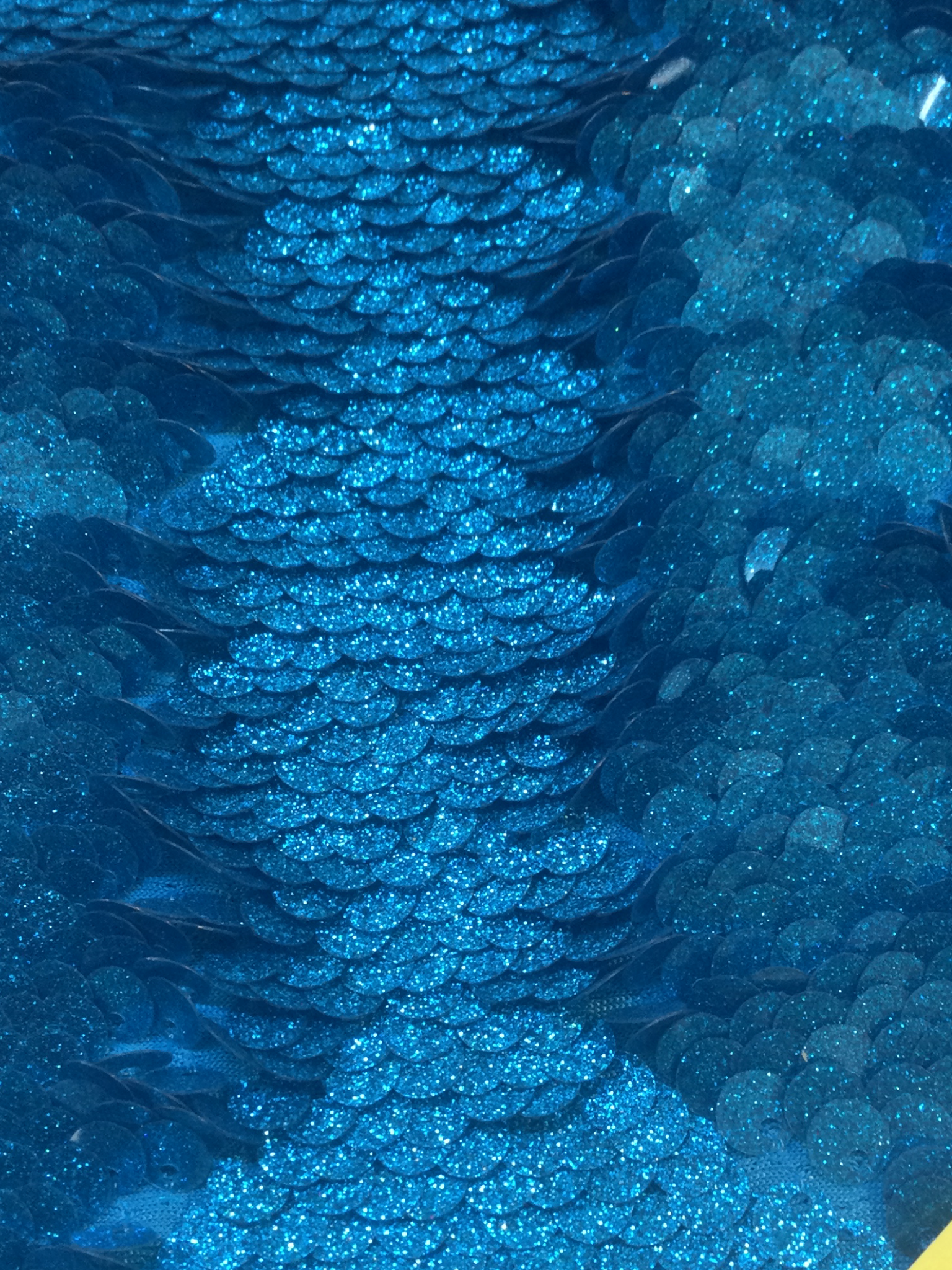 Hologram Fishscale Sequined Jersey in Turquoise 