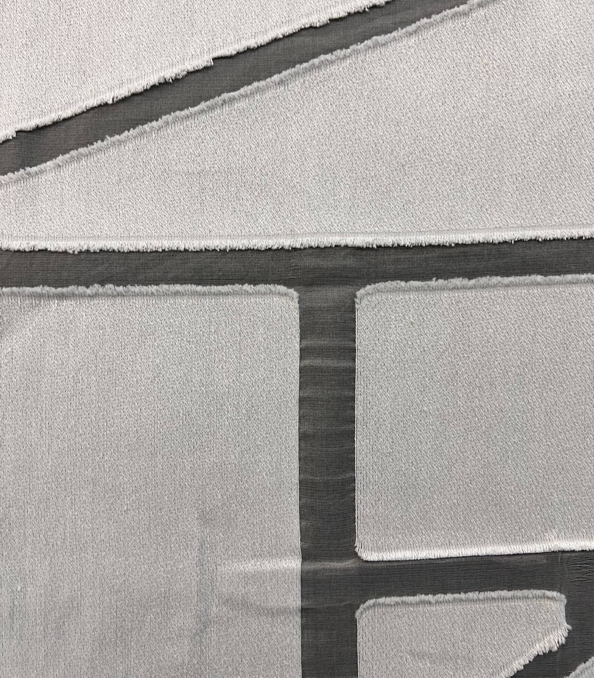 Silk & Cotton Novelty Organza in Ivory