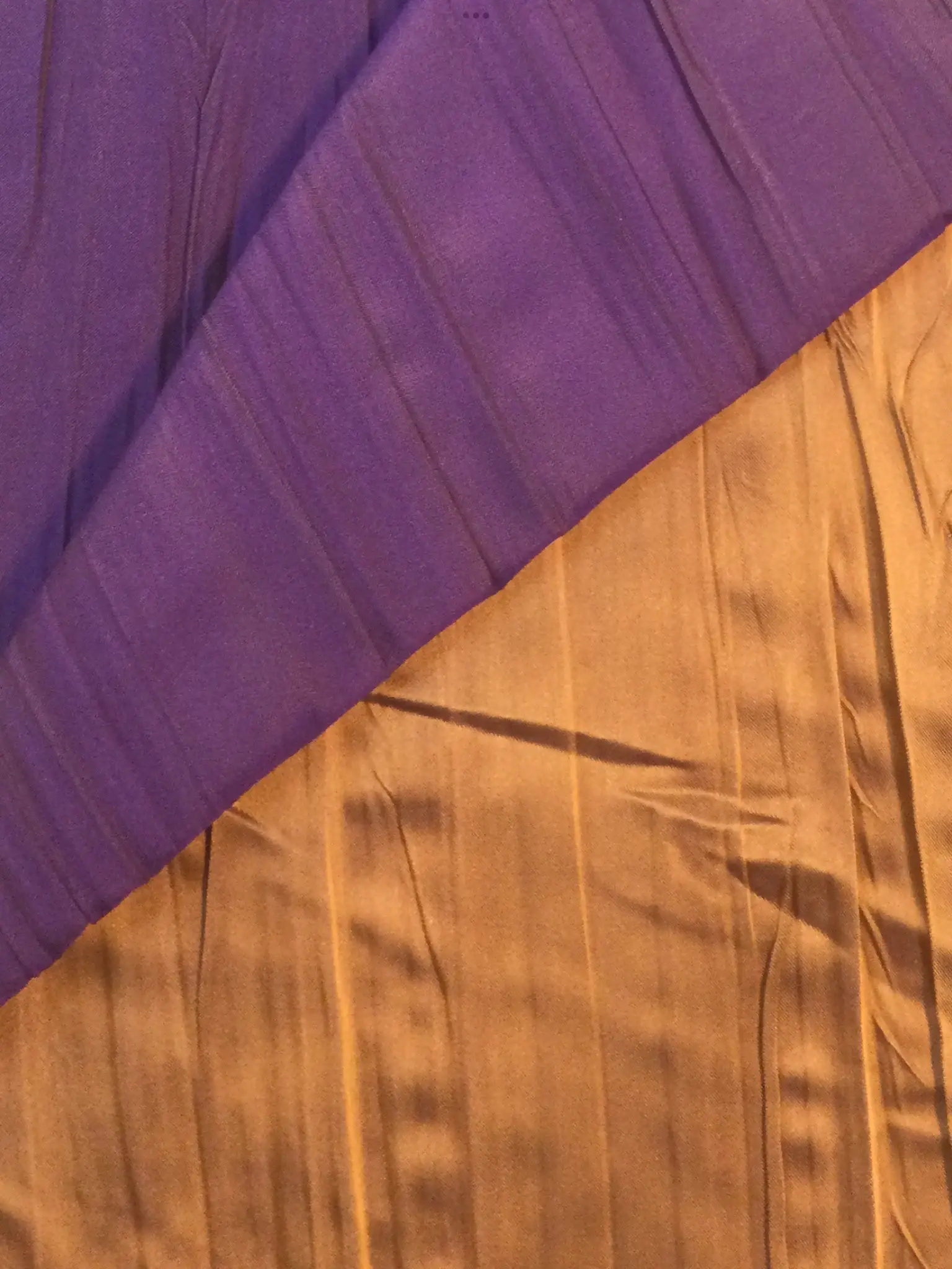 Crinkled Iridescent Rhodia Satin