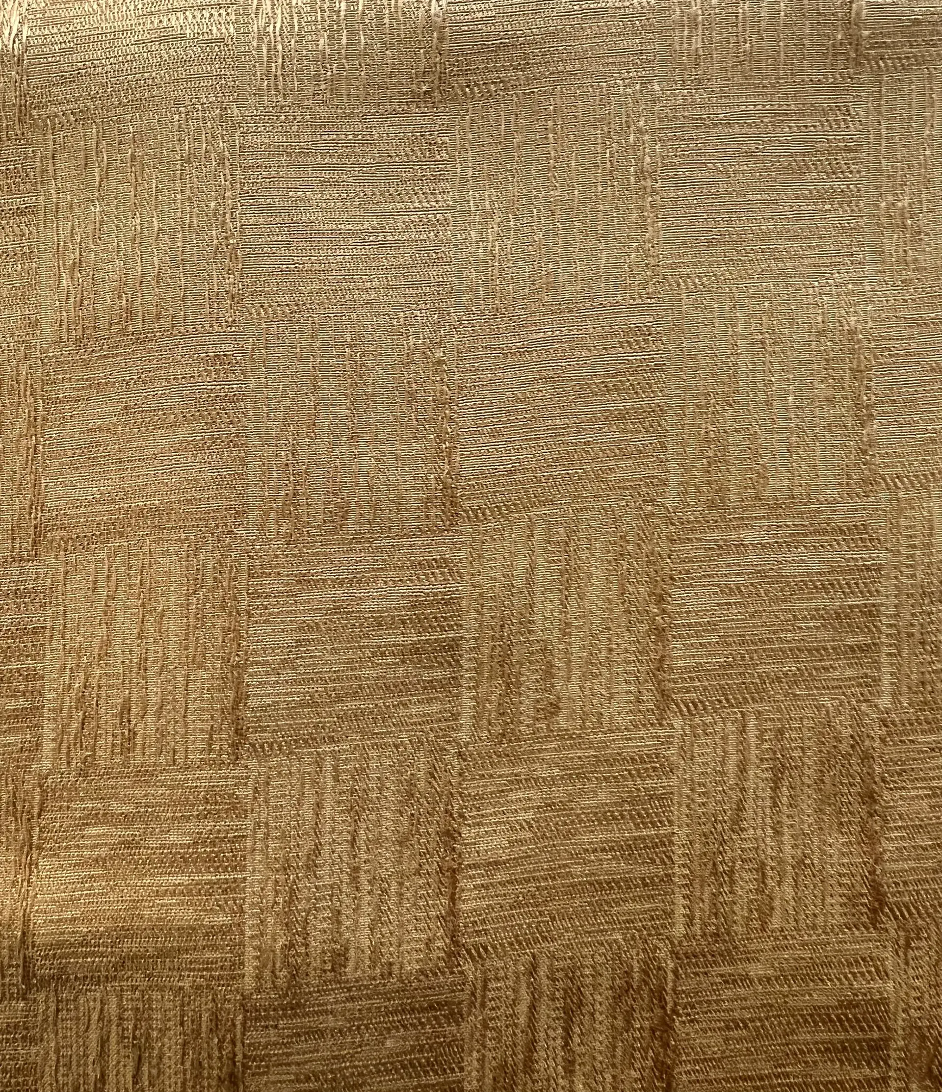 Made in Italy Pure Silk Textured Check Jacquard in Suede