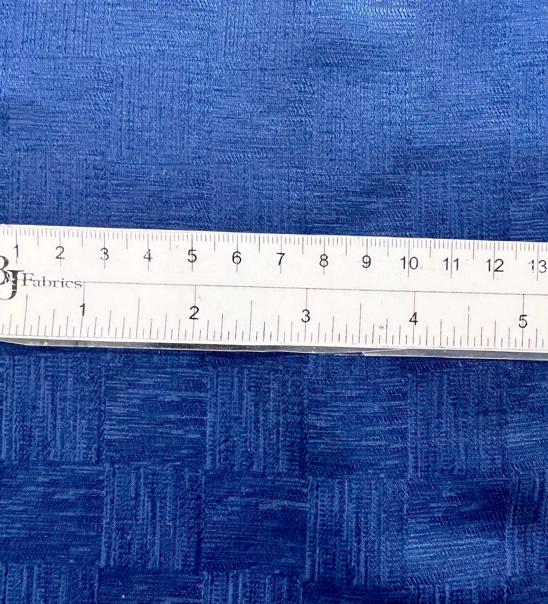 Made in Italy Pure Silk Textured Check Jacquard in Navy