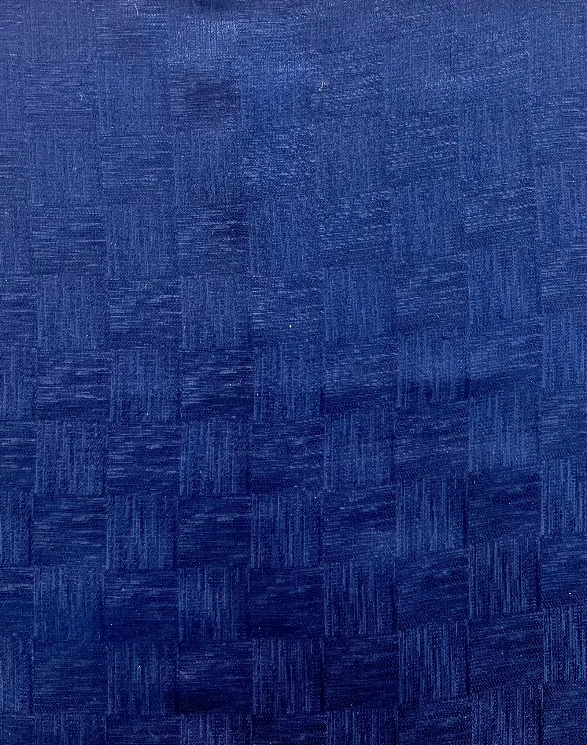 Made in Italy Pure Silk Textured Check Jacquard in Navy