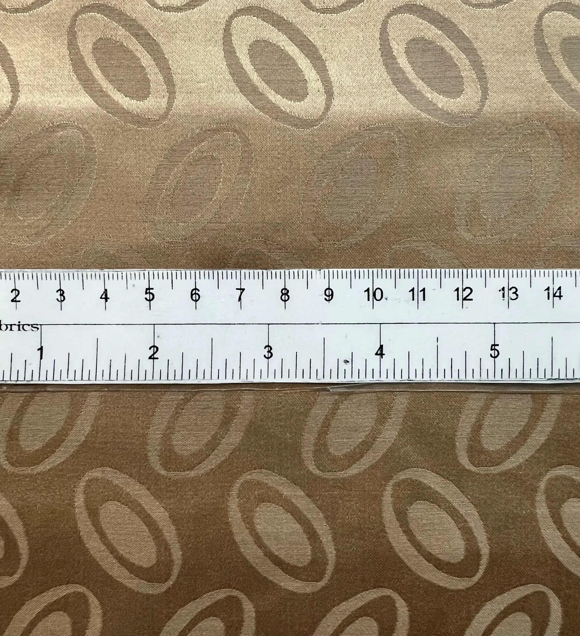 Made in Italy Pure Silk Floating Oval Jacquard in Latte