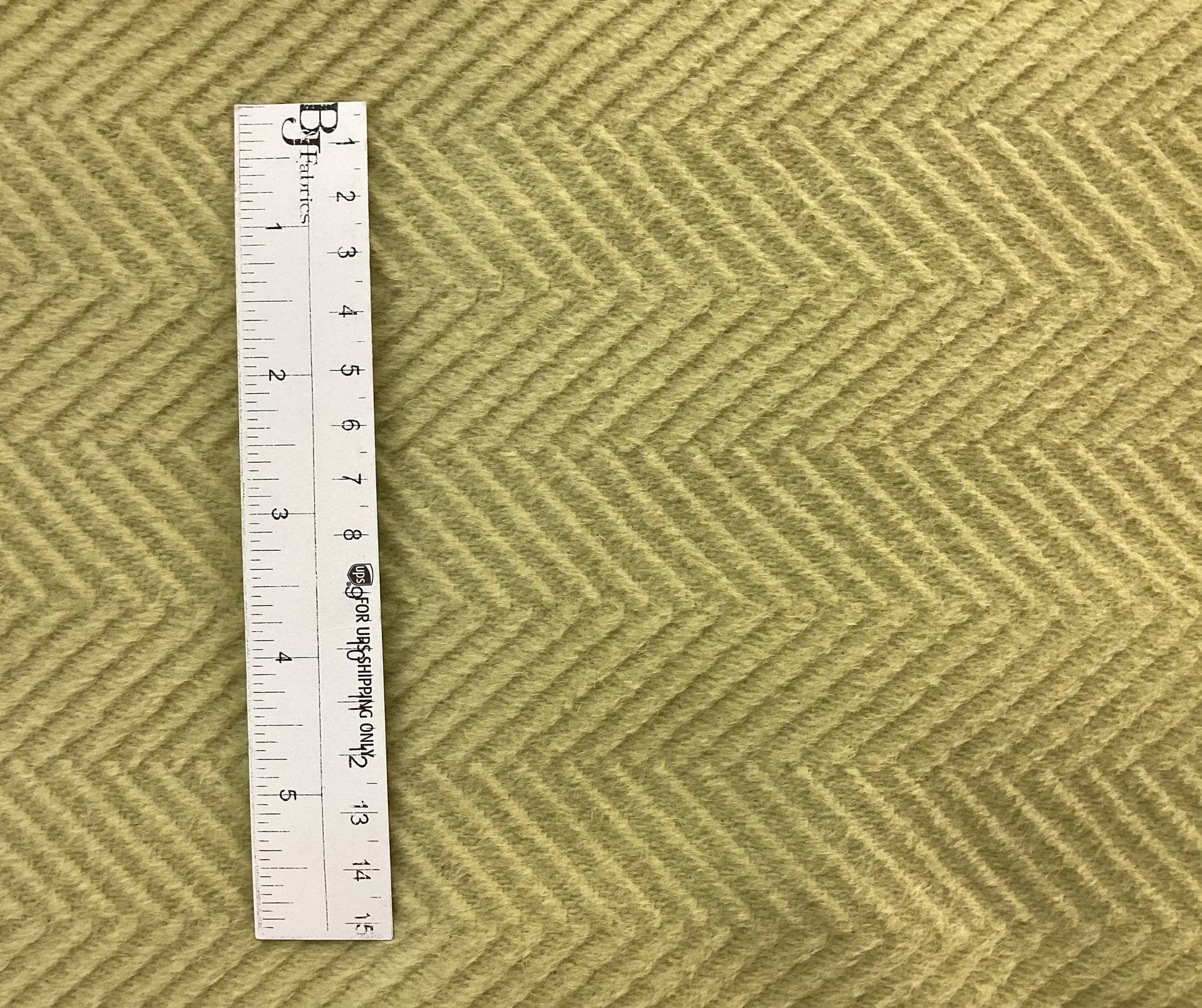 Italian Cashmere Herringbone Coating in Pea Green