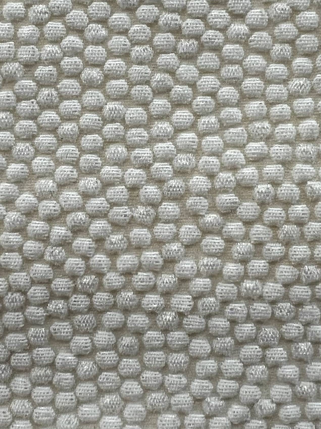 Stretch Metallic Pebble Brocade in Ivory
