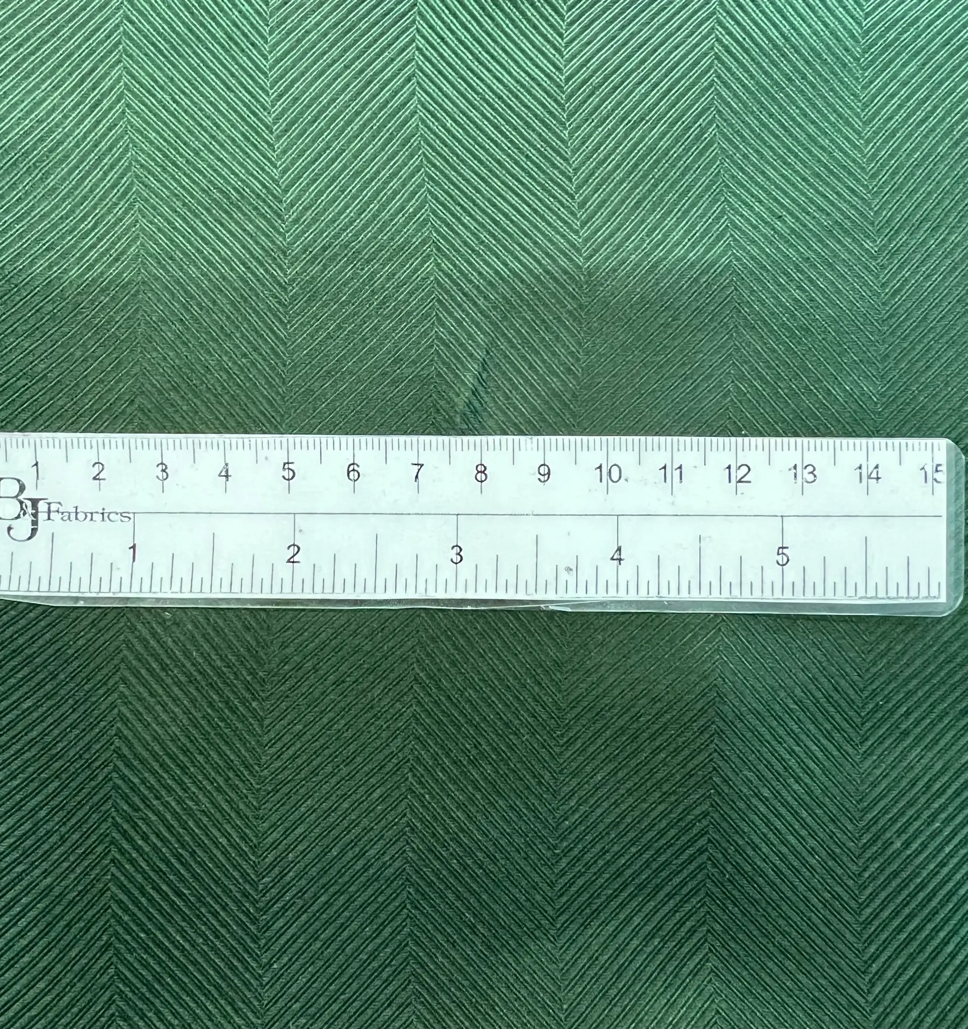 Made in Italy Pure Silk Herringbone Jacquard in Green