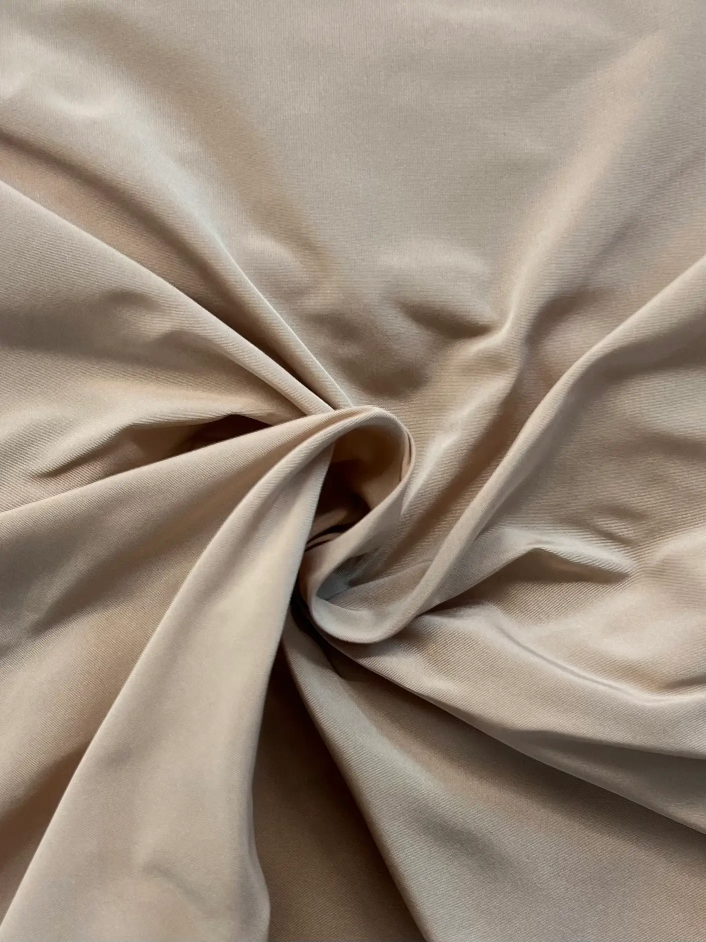 Made in Italy Polyester Taffeta in Nude