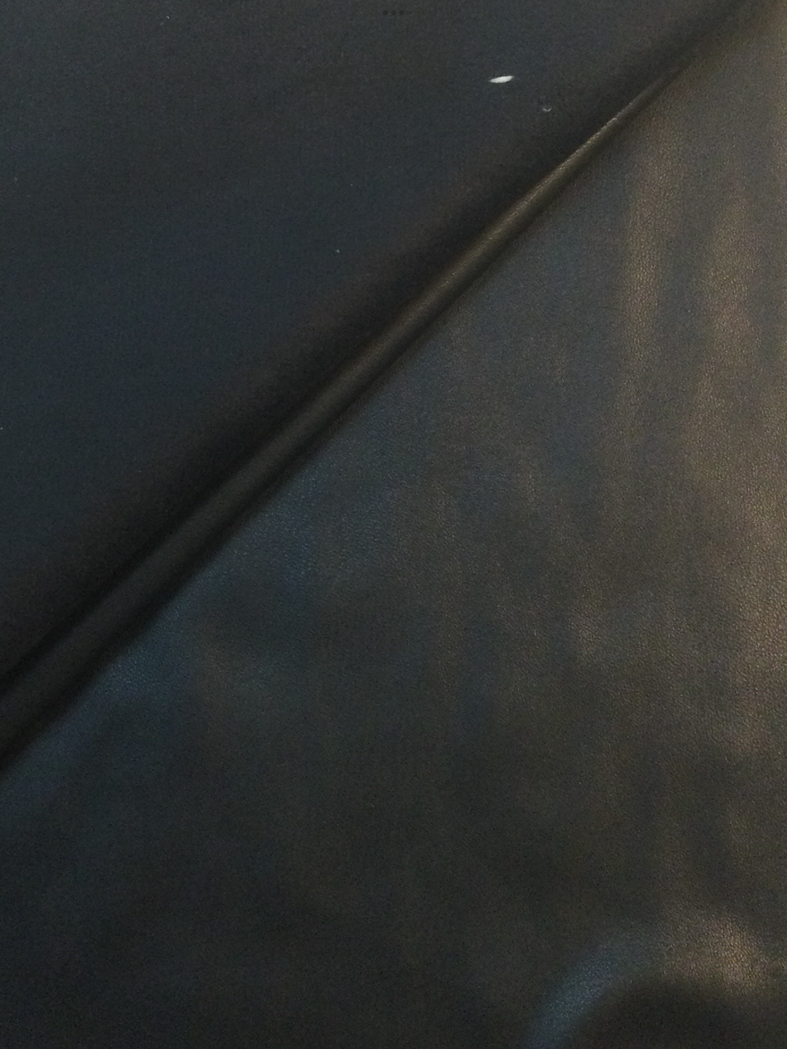 Stretch Faux Leather With Suede Back in Black