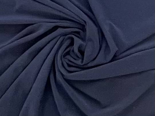 Poly Spandex Jersey in Navy