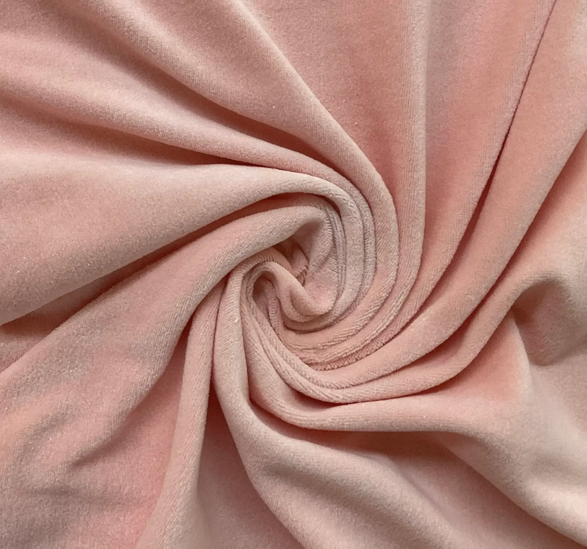 MADE IN ITALY COTTON & NYLON TERRY KNIT IN SALMON 