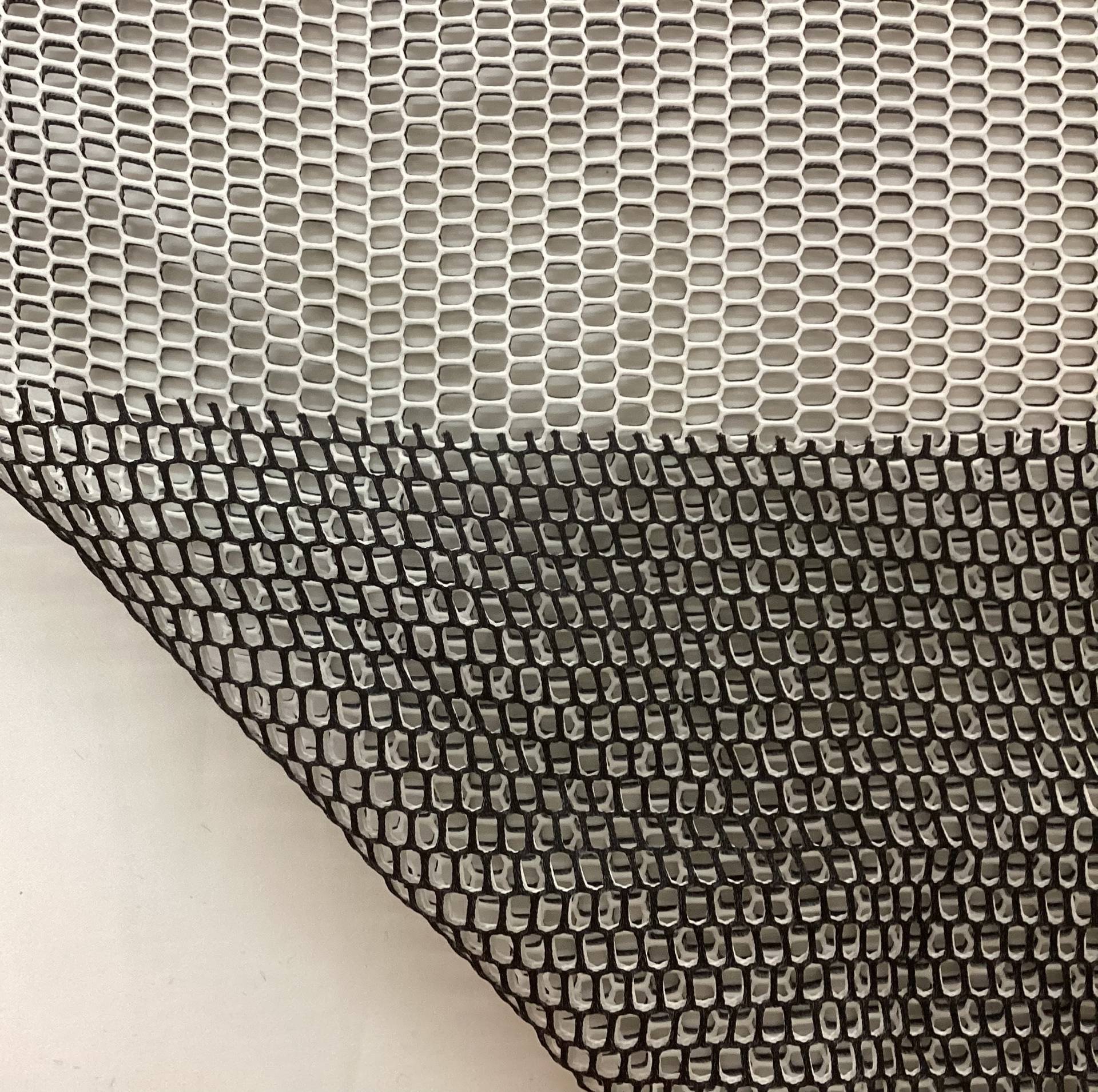 Double Face Novelty Honeycomb Mesh In Black White