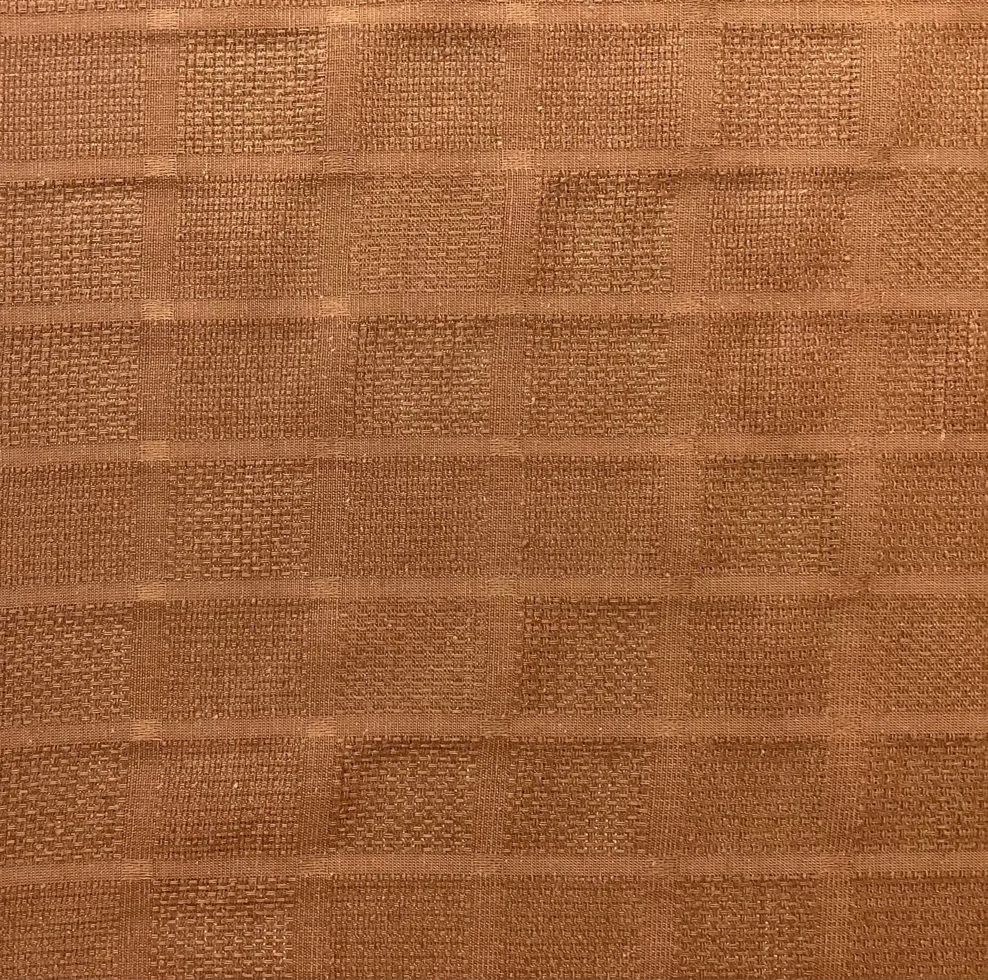Made in Italy Pure Silk Mini Check Pattern Jacquard in Chocolate