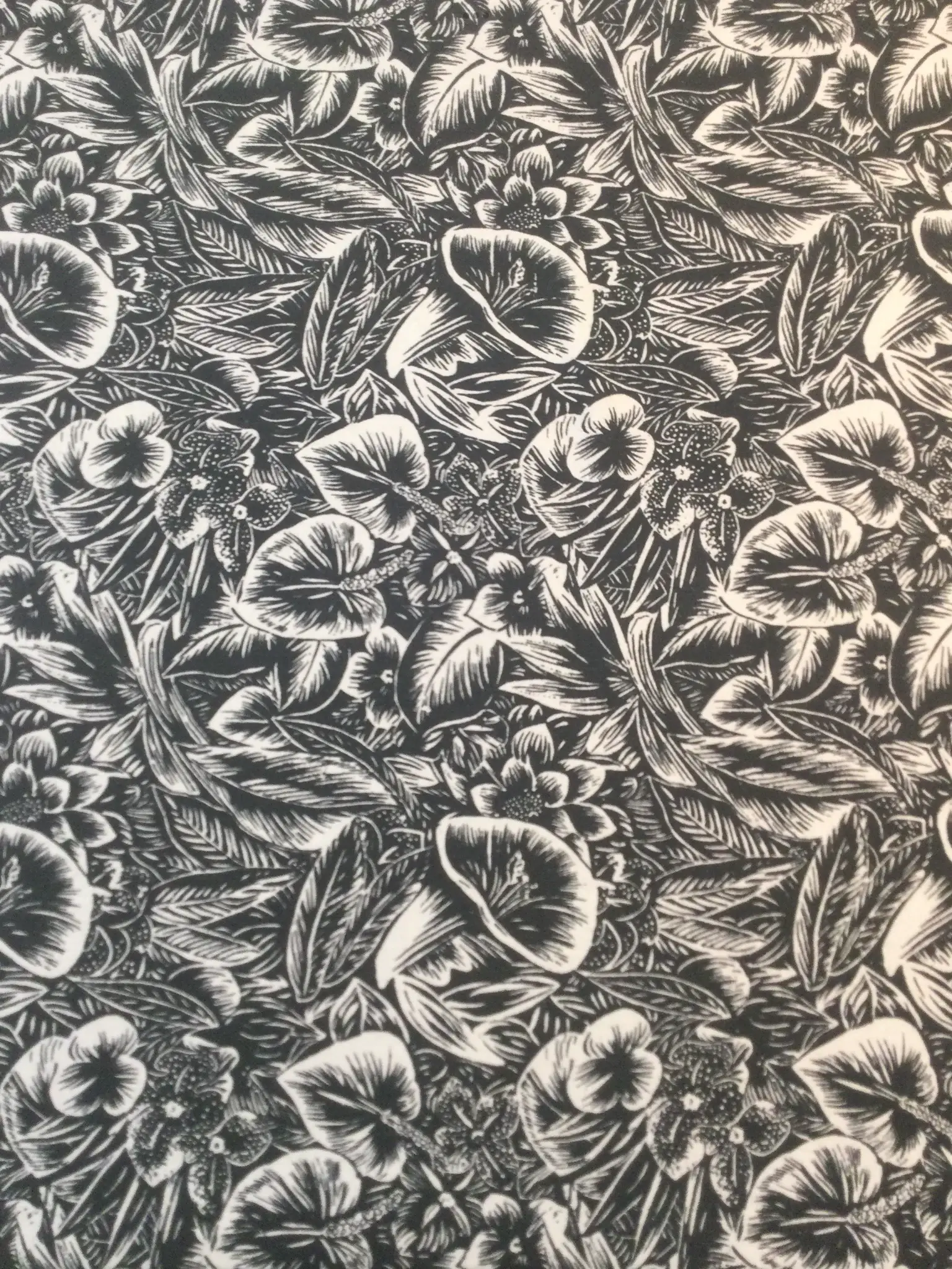 Silk Noil Print