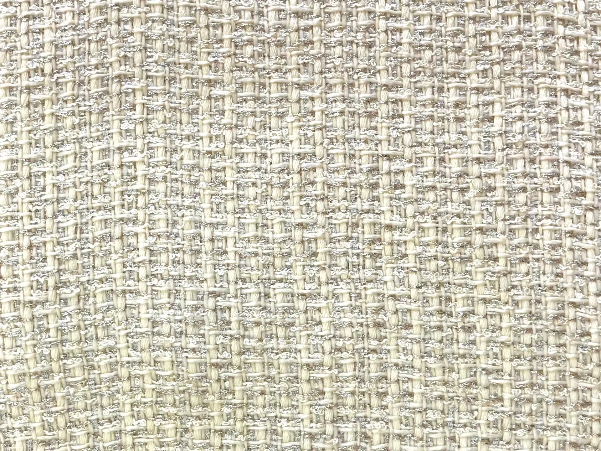 Made in Italy Lurex Fashion Tweed in Ecru