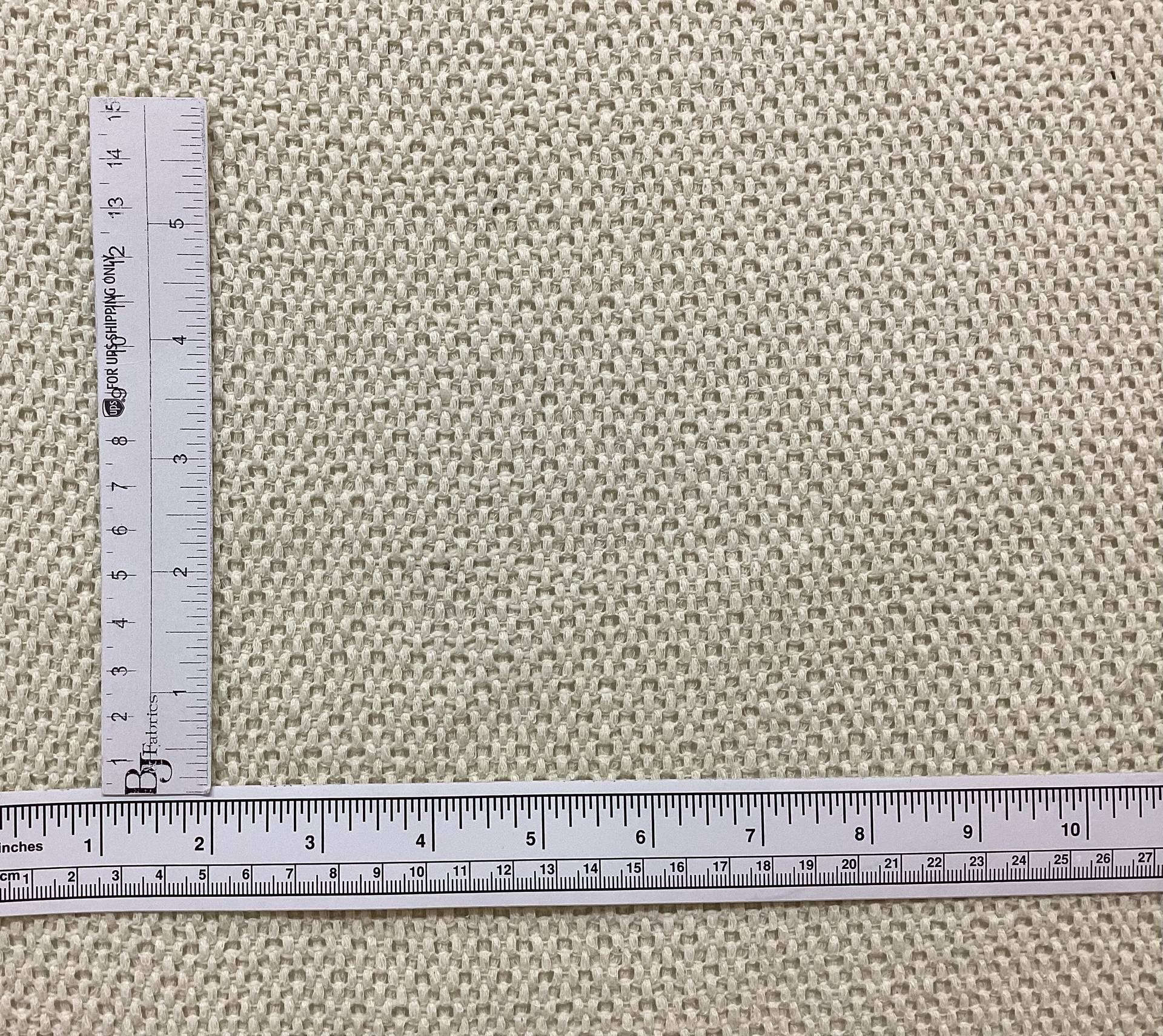 100% Cotton Open Weave Tweed In Pale Yellow