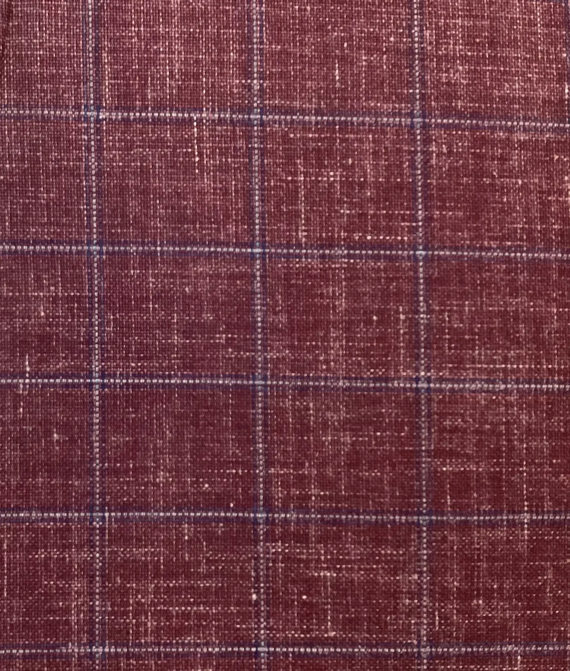 Made in Italy Vitale Barberis Wool/Silk/Linen Plaid In Date