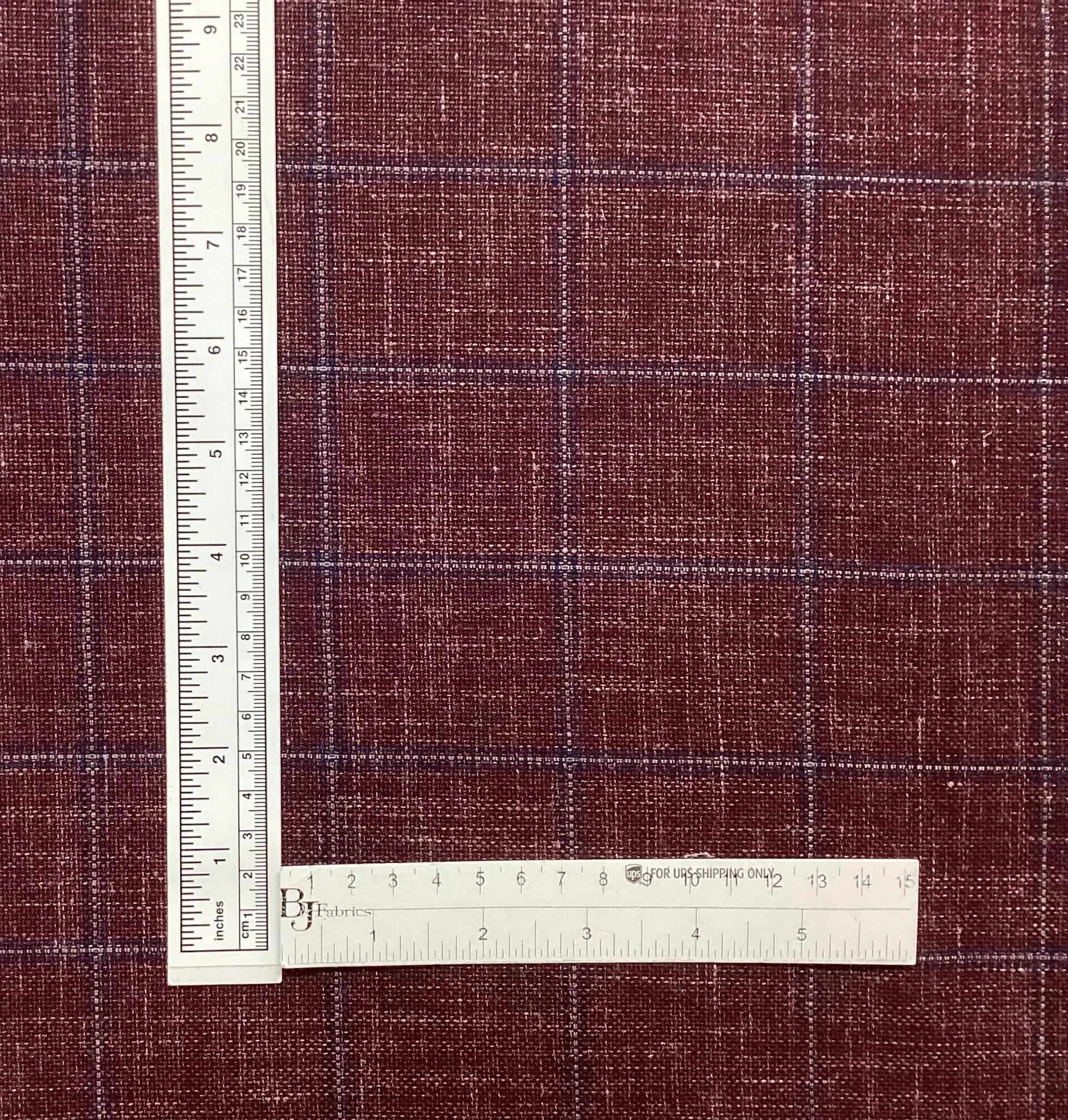 Made in Italy Vitale Barberis Wool/Silk/Linen Plaid In Date