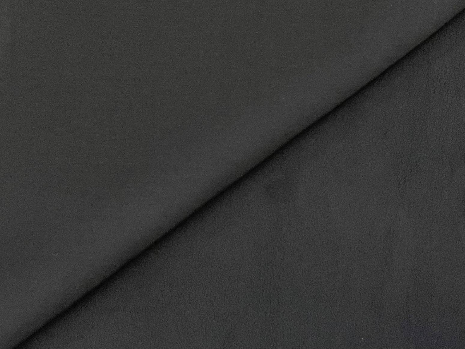 Bonded Polar Fleece in Black