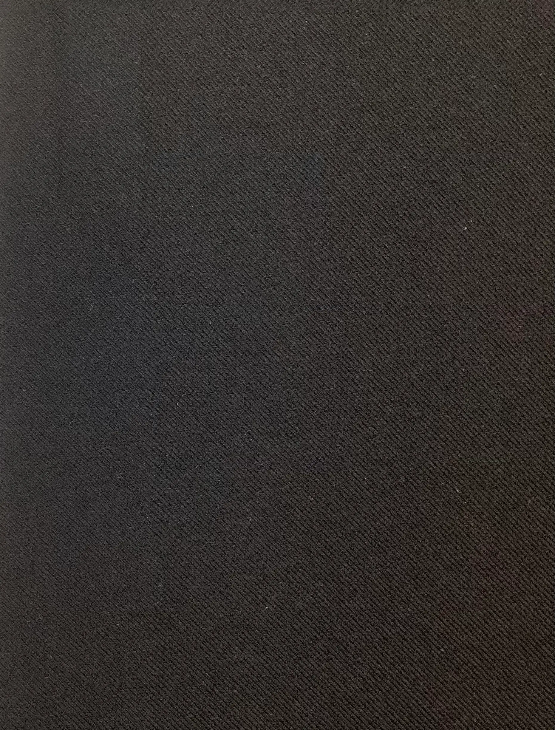 Made in Italy Piacenza Double Faced Wool Twill in Black