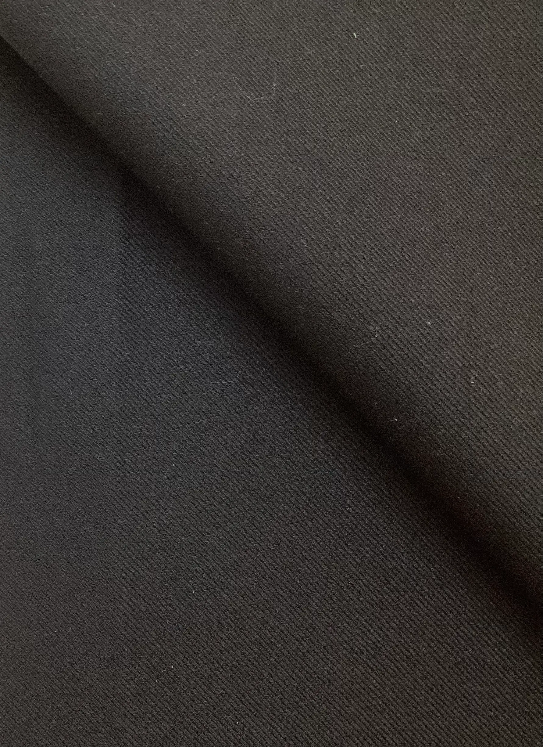 Made in Italy Piacenza Double Faced Wool Twill in Black