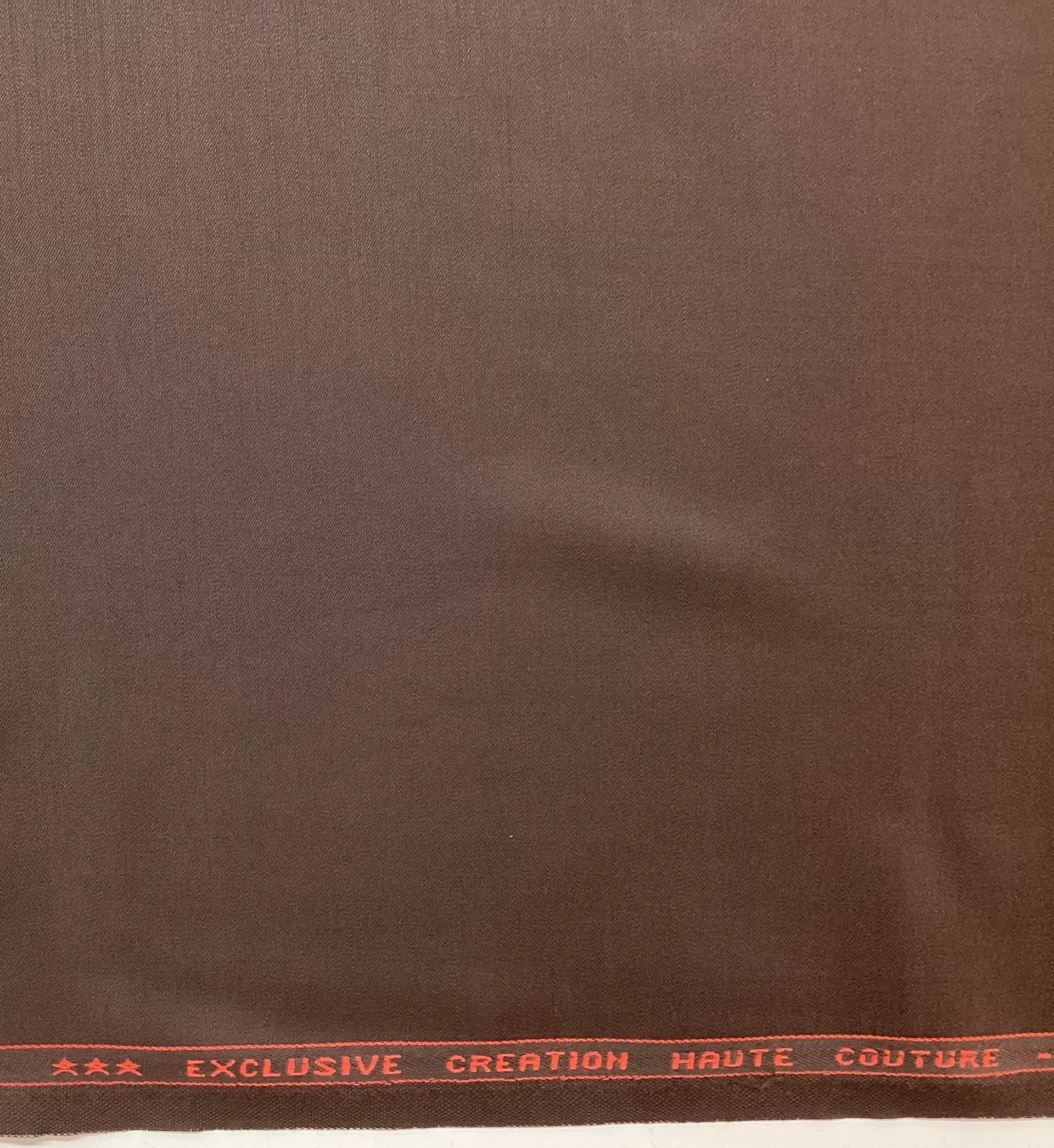 Italian Stretch Wool Satin Faille in Raisin