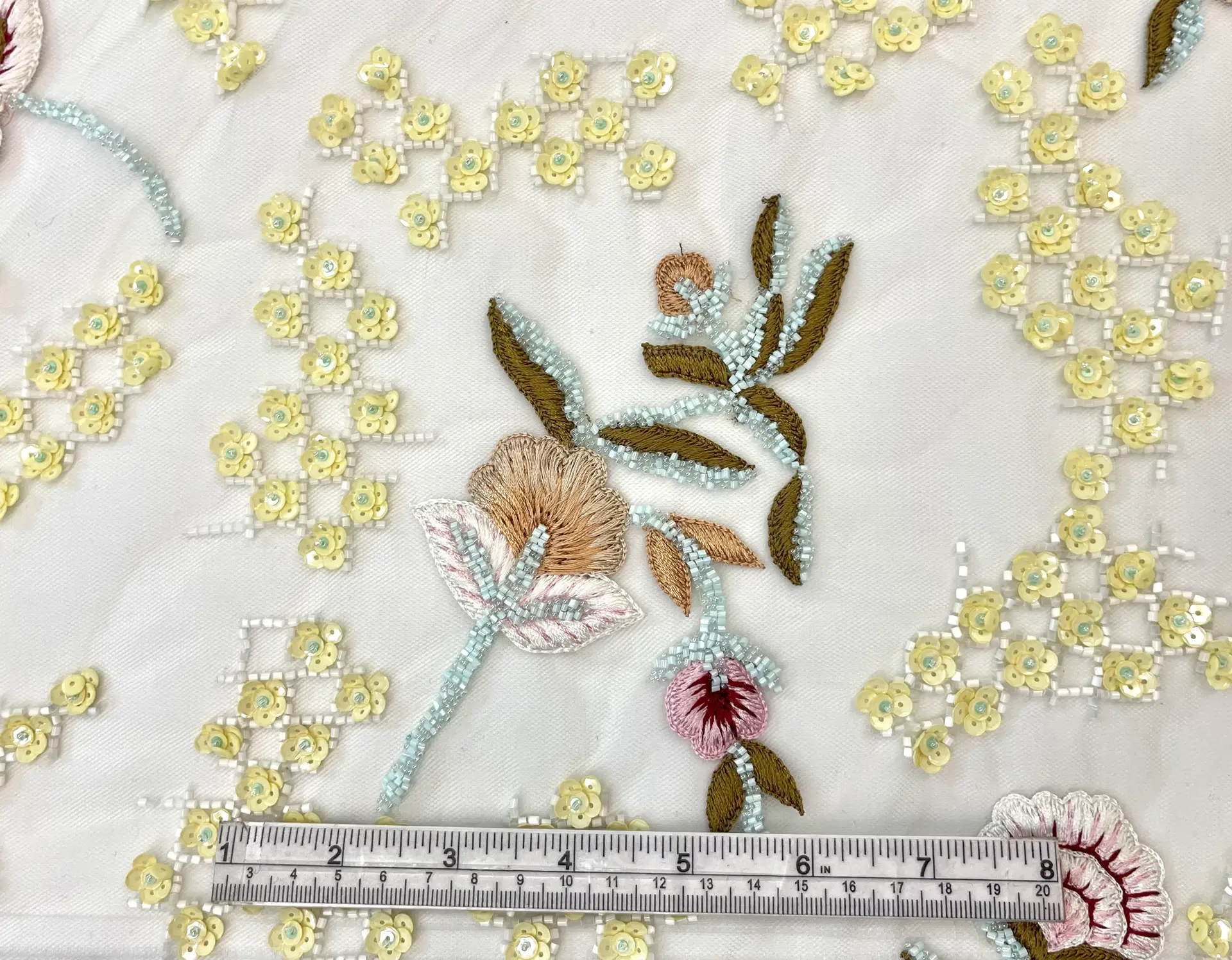 Embroidered and Beaded Illusion