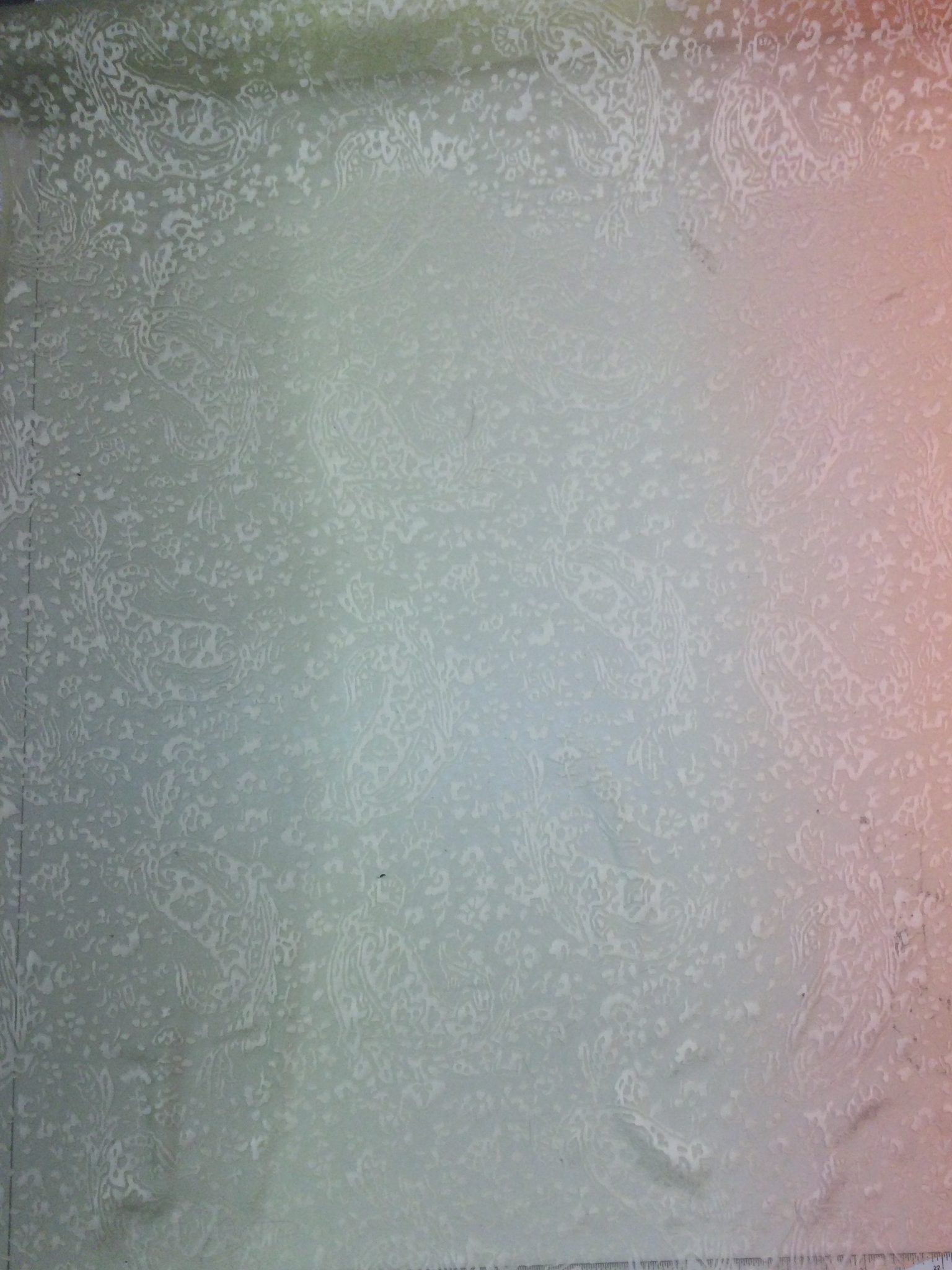 Ombre' Silk Blend Chiffon Burn-Out 
