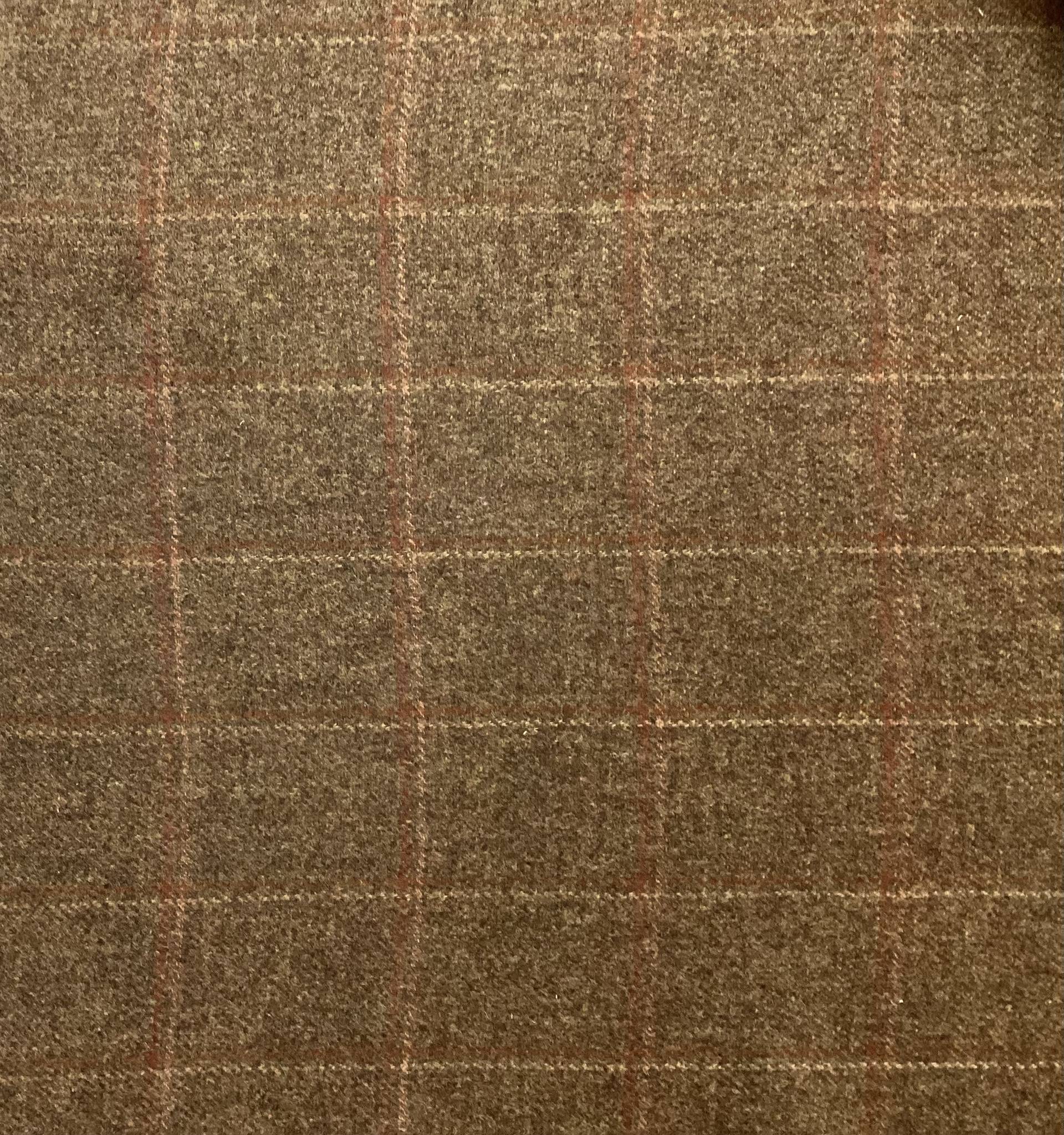 100% Wool Tweed In Earth, Rust & Golden Leaf