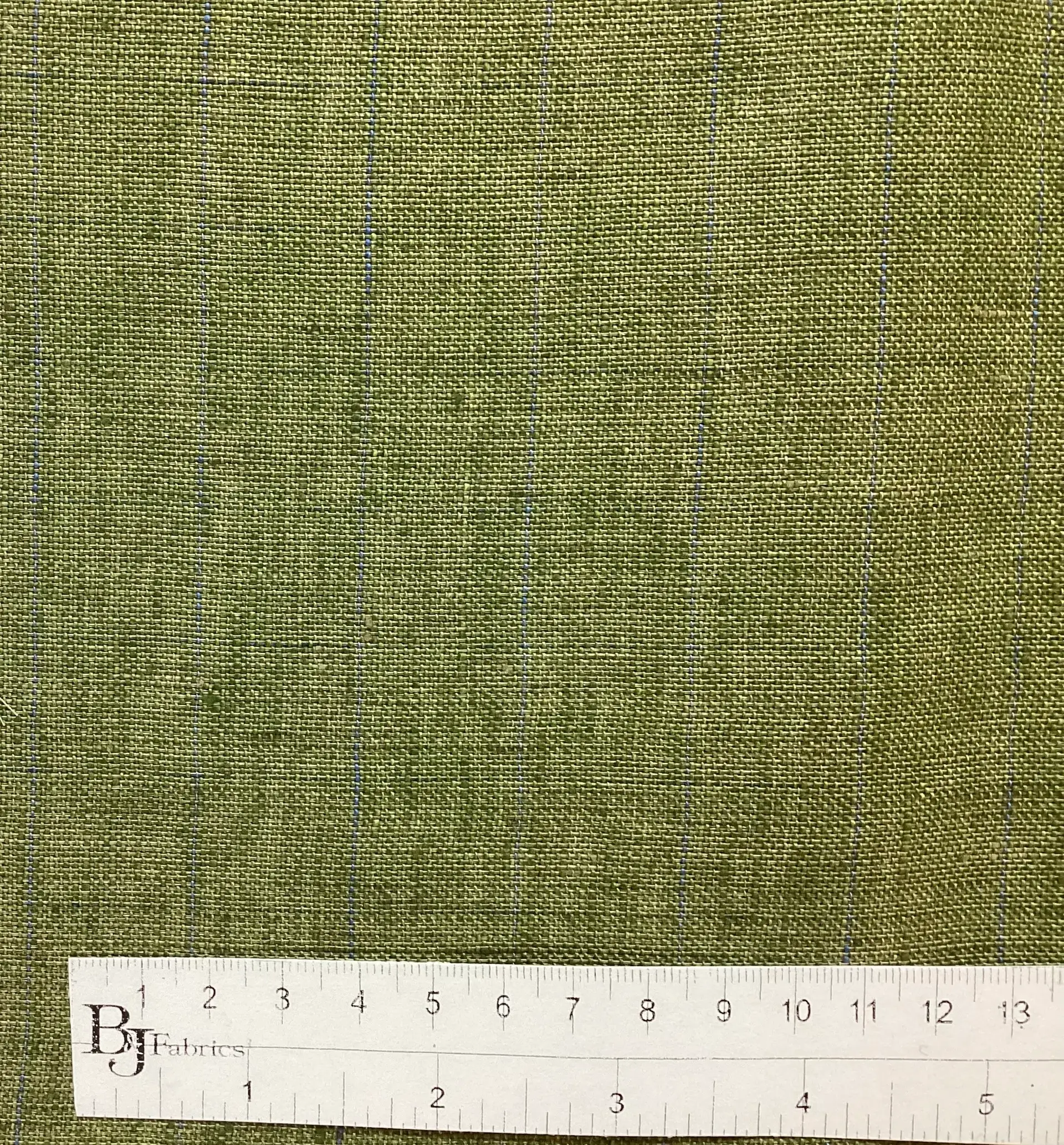 Made in Austria 100% Linen Plaid In Grass 