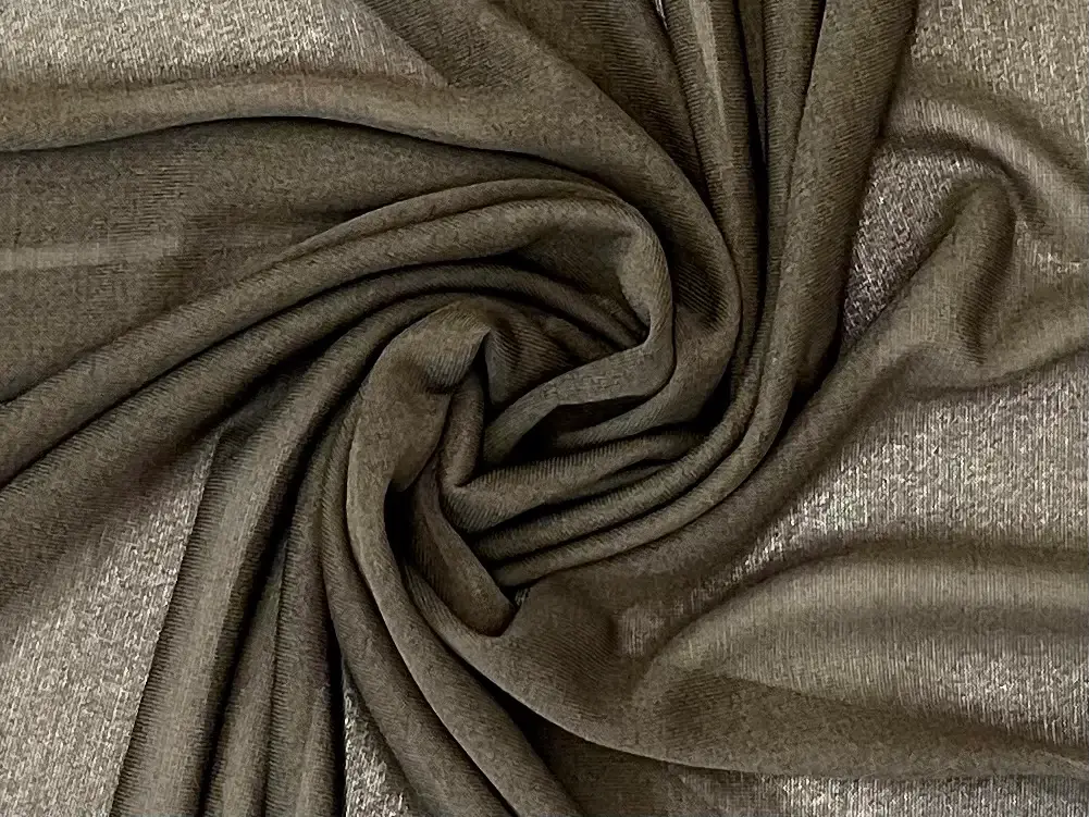 "Theory" Rayon Tissue Matte Jersey in Dark Olive