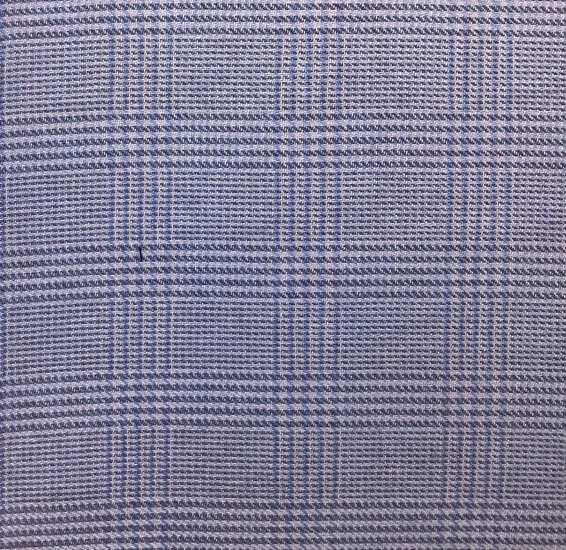 Cashmere & Wool Medium Scale Plaid In Sky Blue