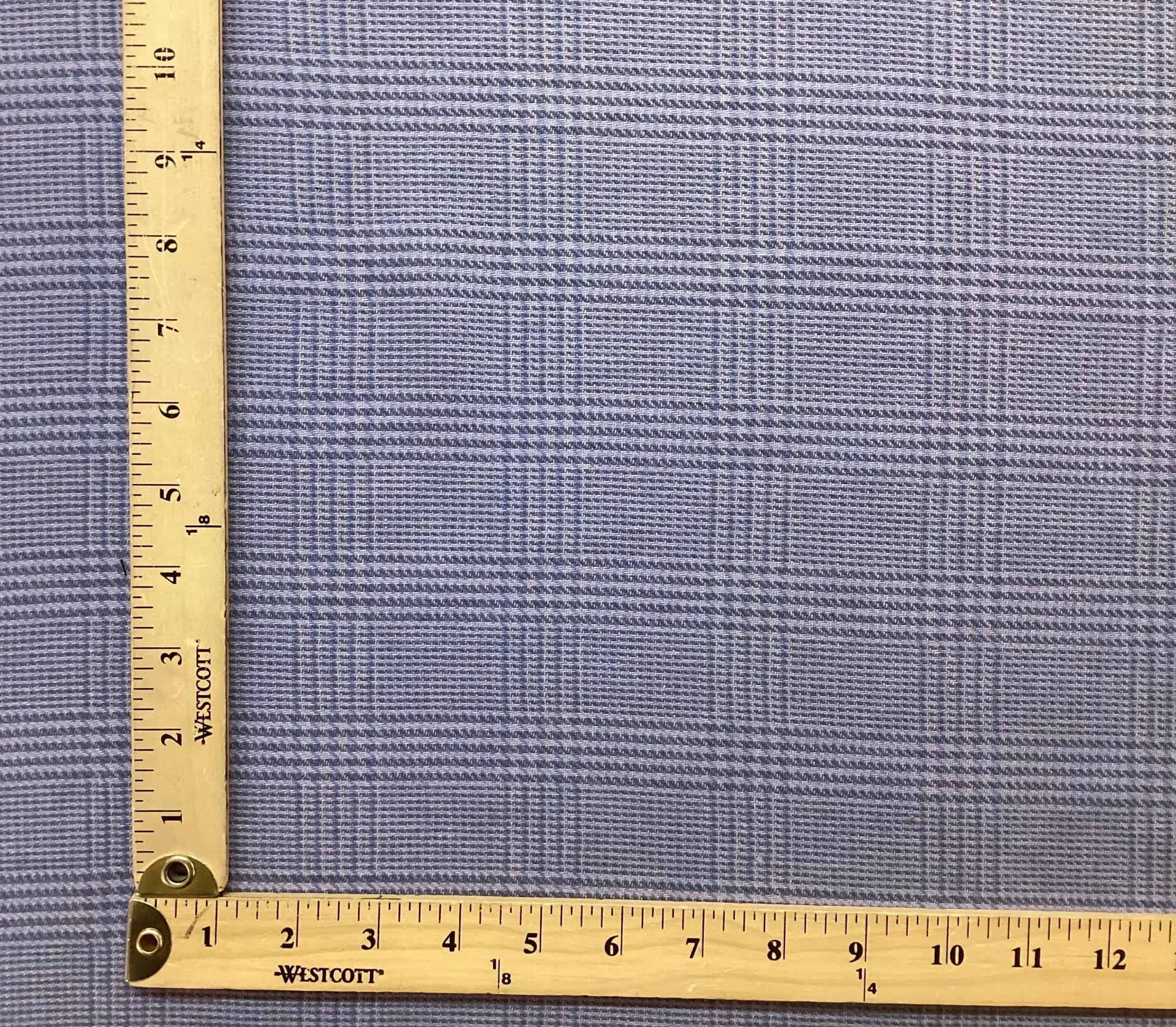 Cashmere & Wool Medium Scale Plaid In Sky Blue