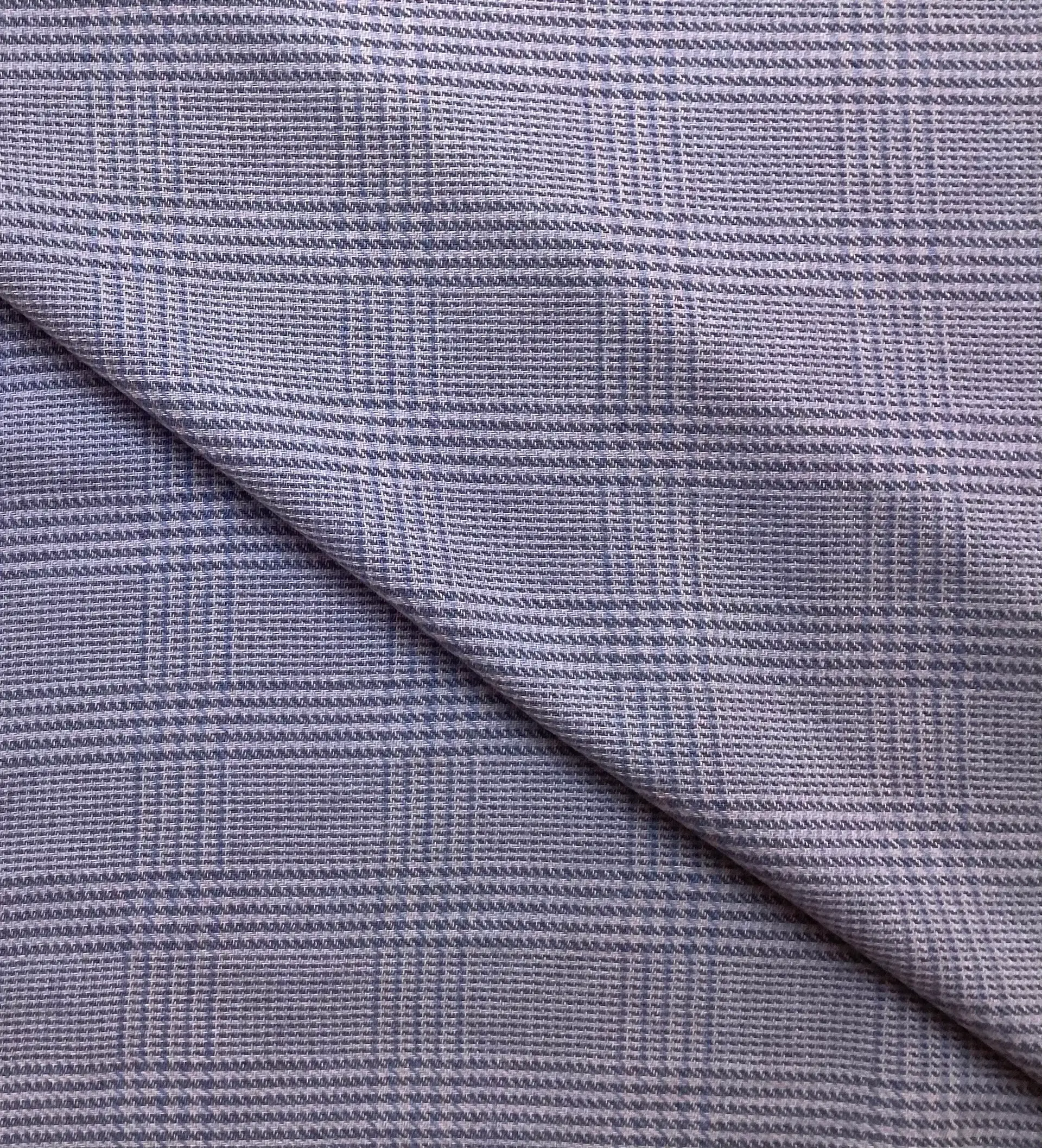 Cashmere & Wool Medium Scale Plaid In Sky Blue