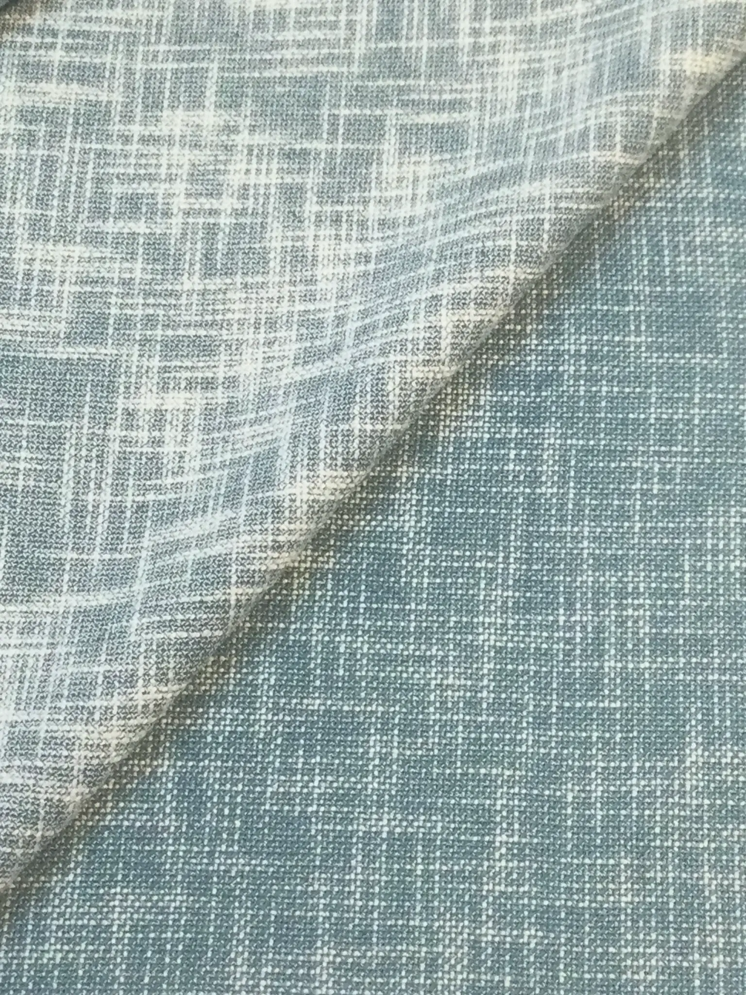 Made in Italy Textured Wool/Linen Tweed in Blue