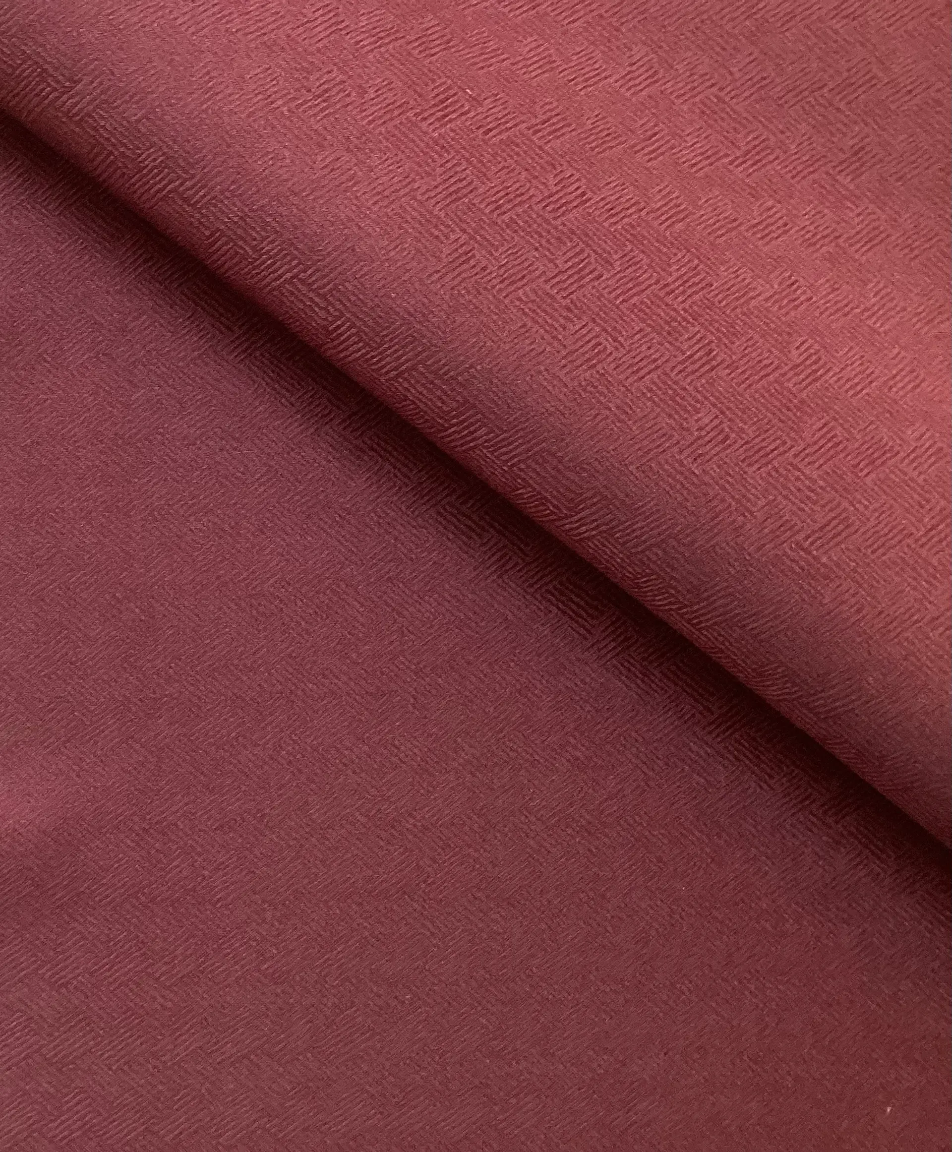Made in Italy 100% Silk Basketweave Jacquard in Wine