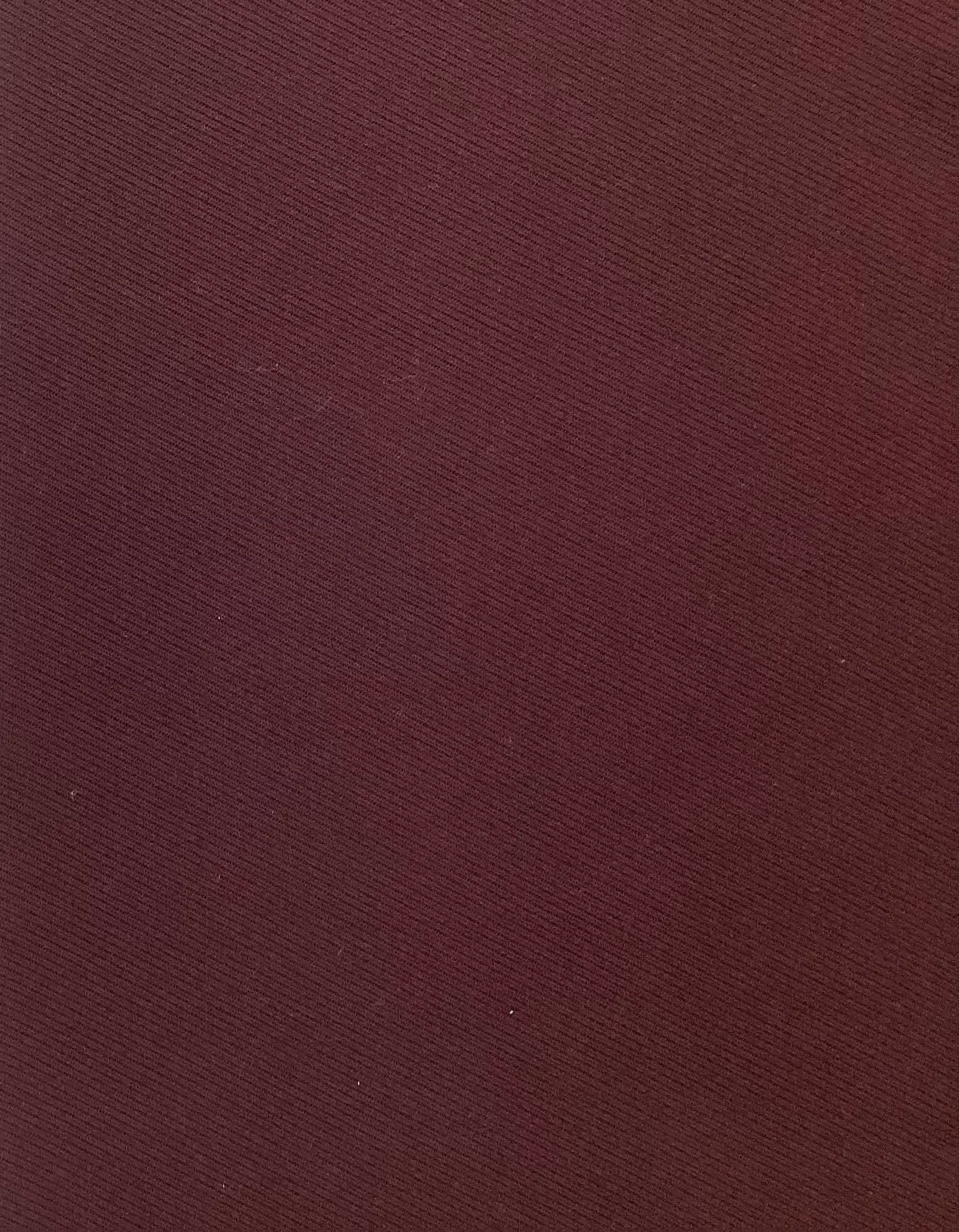 Made in Italy 100% Wool Cavalry Twill in Black Plum
